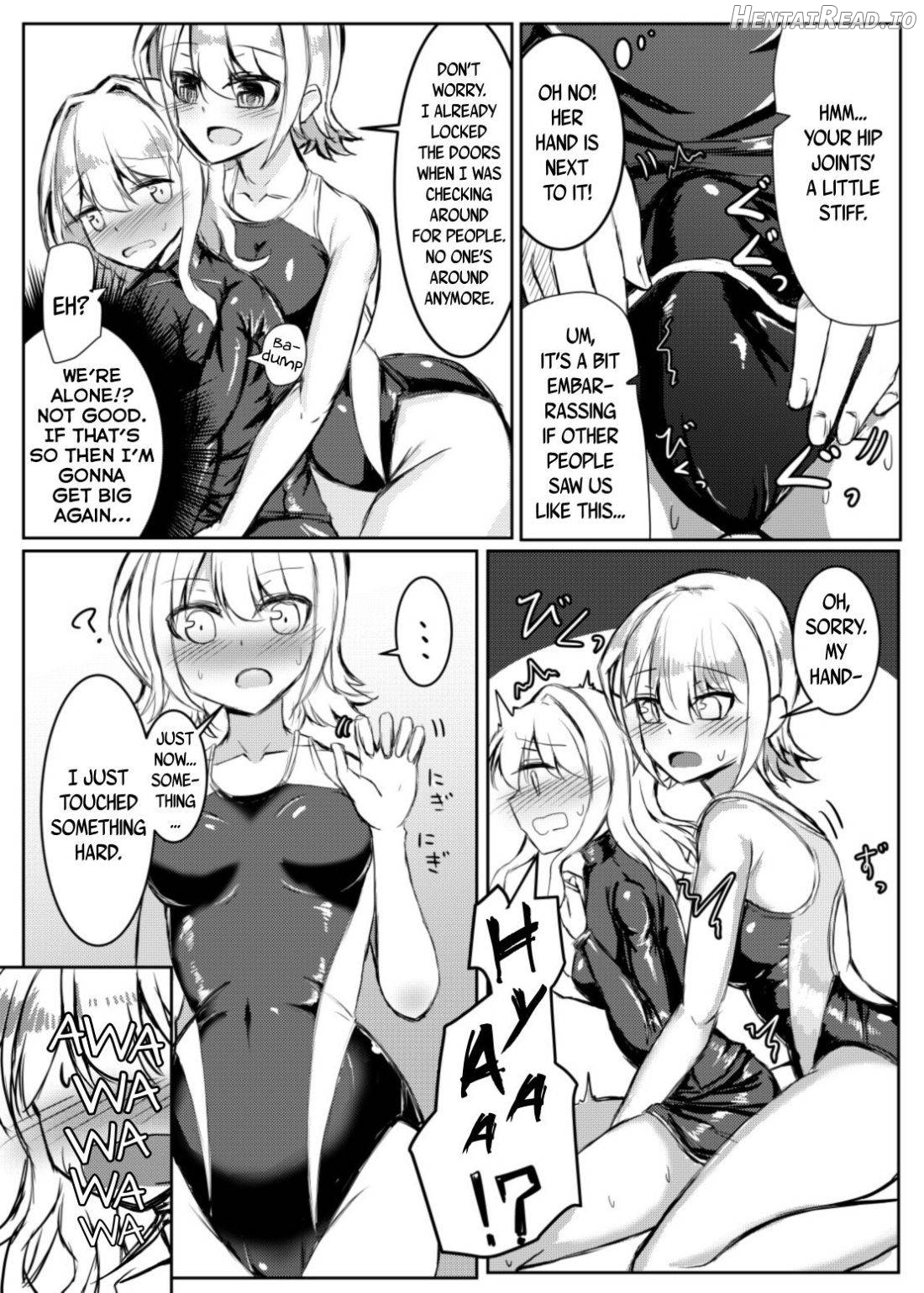 Futanari Onnanoko ga Kyouei Mizugi no Onee-san to Ecchi suru Hon Chapter 1 - page 5