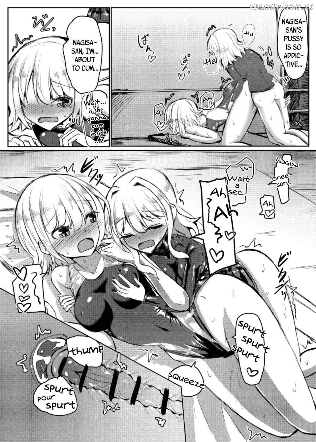 Futanari Onnanoko ga Kyouei Mizugi no Onee-san to Ecchi suru Hon Chapter 1 - page 14
