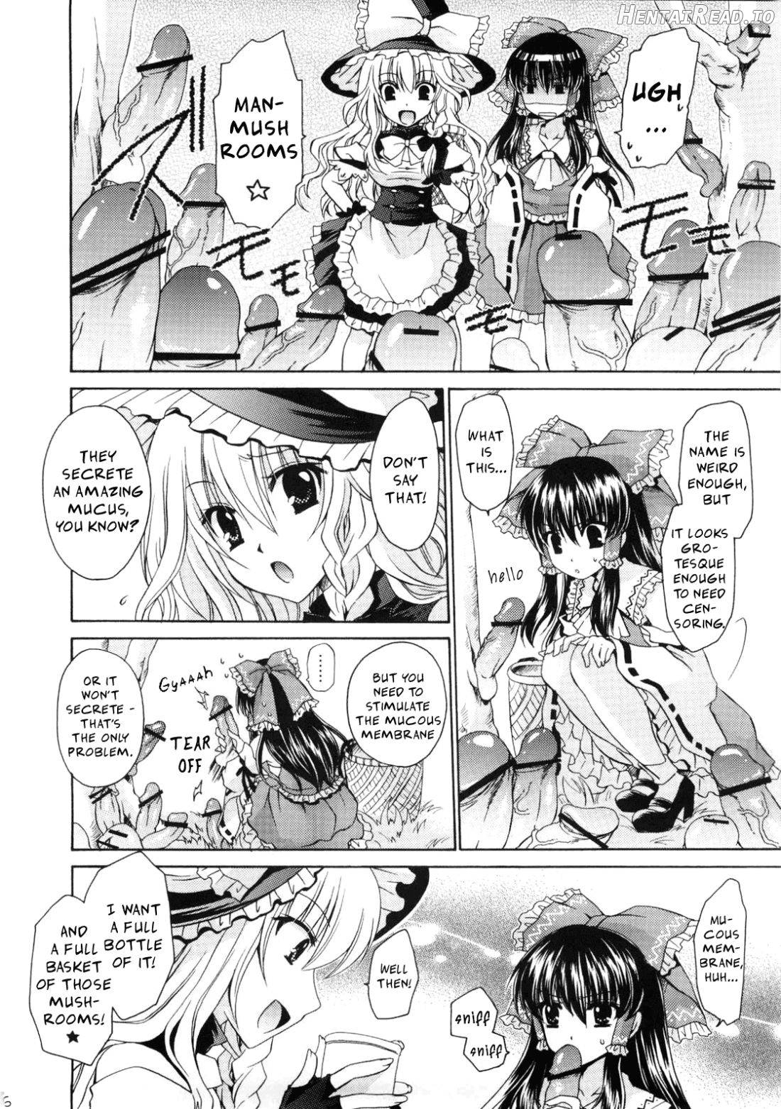 Marisa, Mushrooms, and Fiendish Miko Chapter 1 - page 4