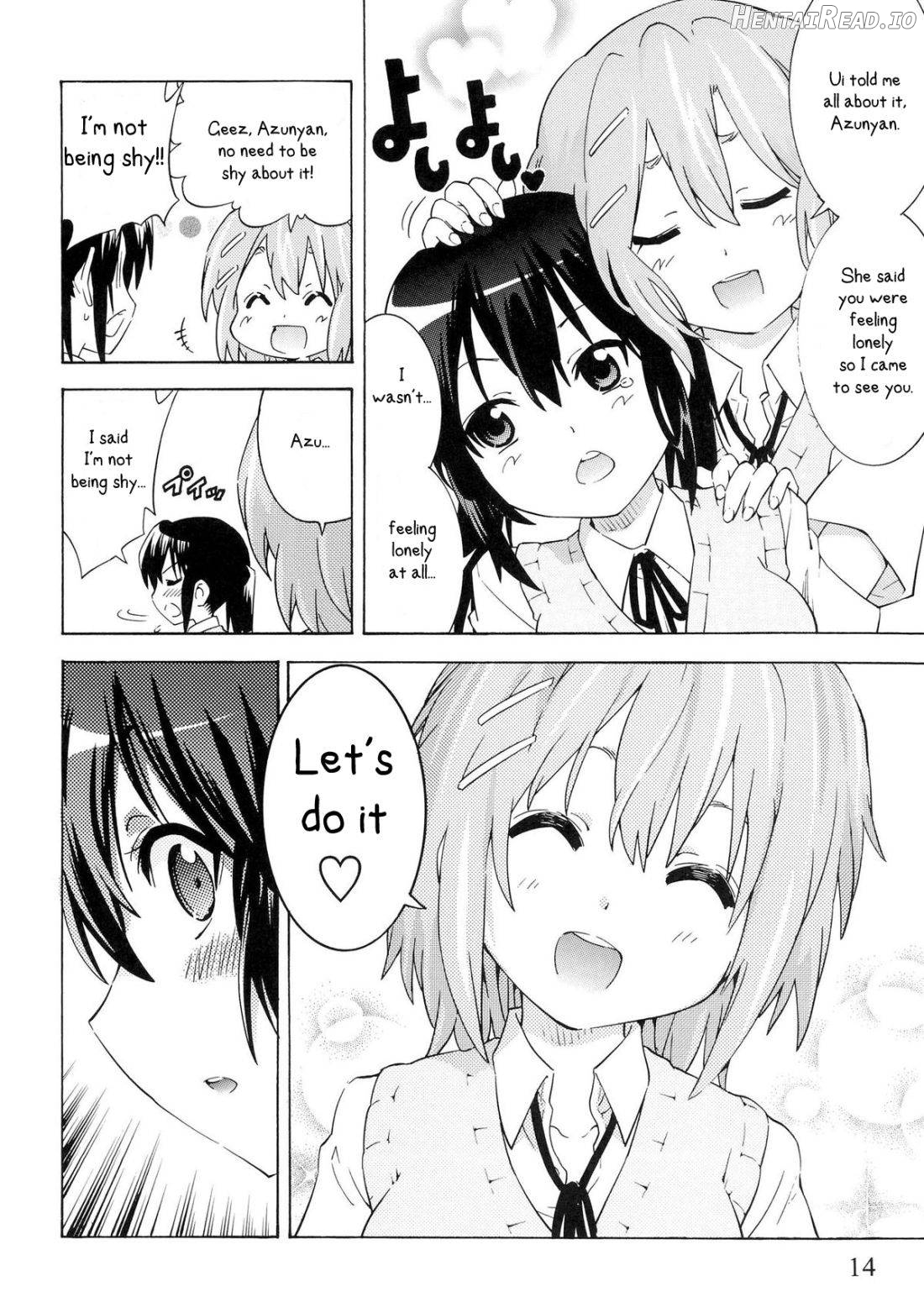 YURI-ON! #1 "Mesomeso Azunyan!" Chapter 1 - page 12