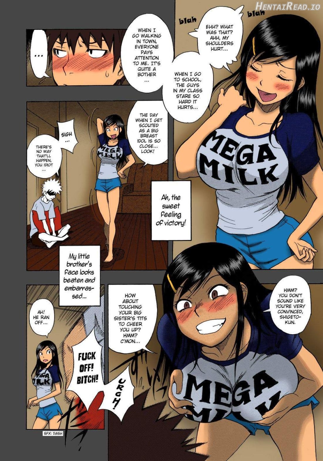 Hinnyuu Kyonyuu History - Colorized Chapter 1 - page 6