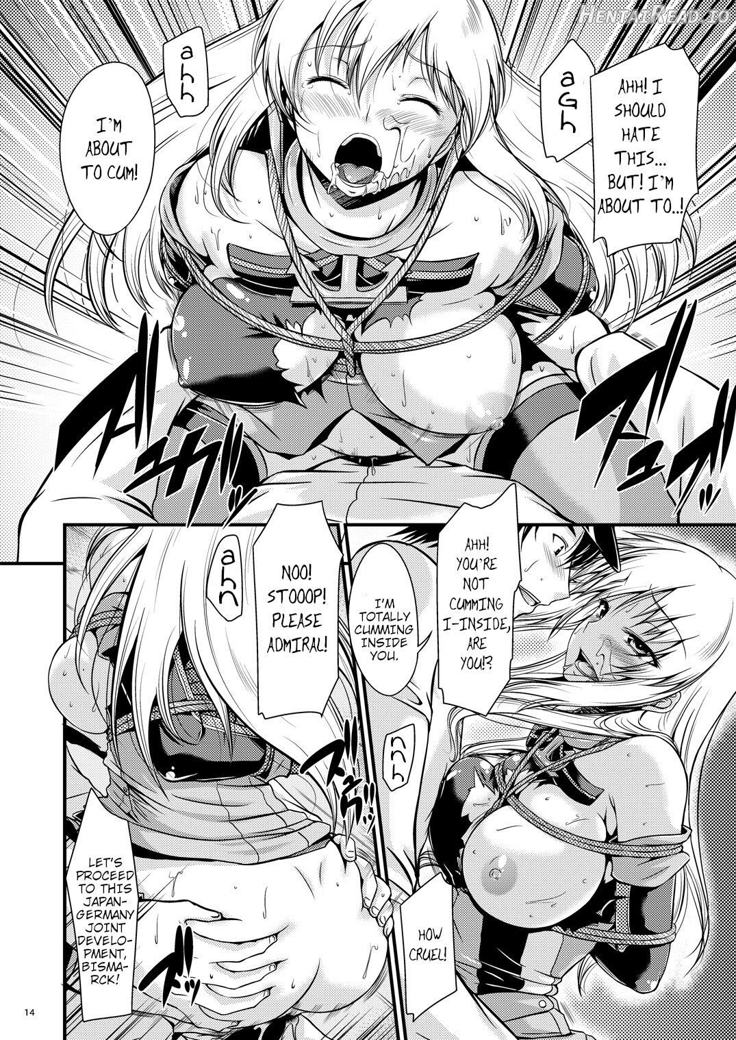 Senkan Ryoujoku - Bismarck Chapter 1 - page 13