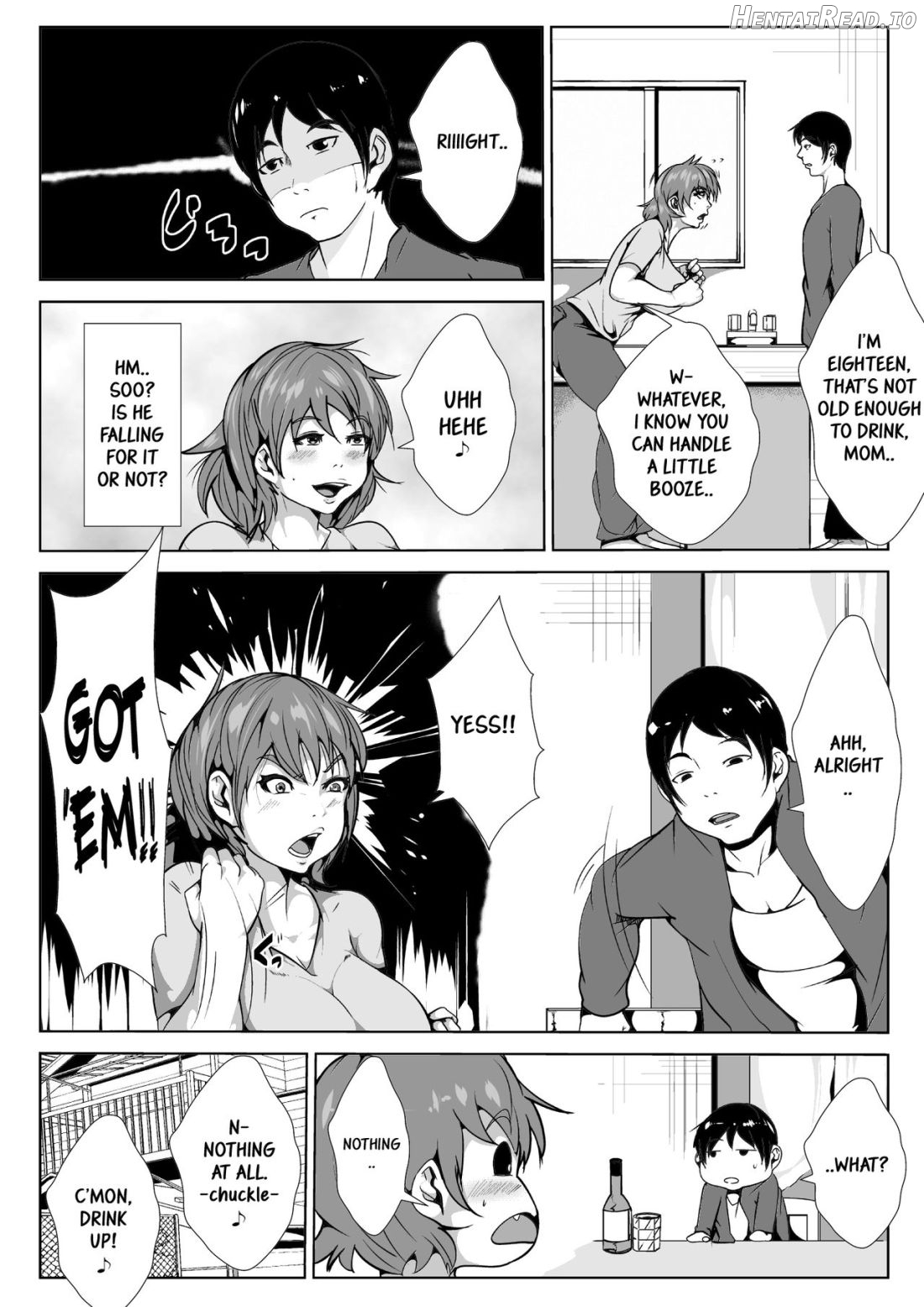 Dosukebe Okaa-san to Musuko no Asedaku Sex Chapter 1 - page 7