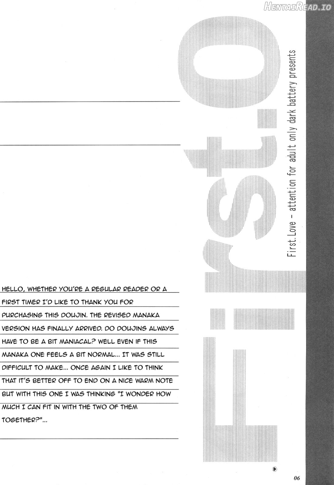 FIRST LOVE Chapter 1 - page 5