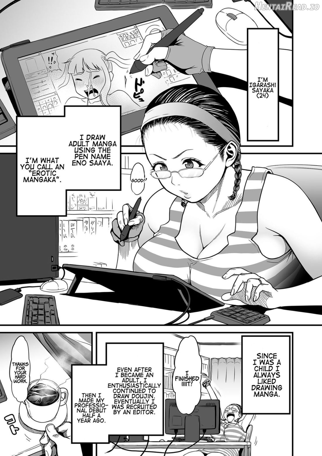 Onna Eromangaka ga Inran da nante Gensou ja nai? Ch. 1-7 Chapter 1 - page 9