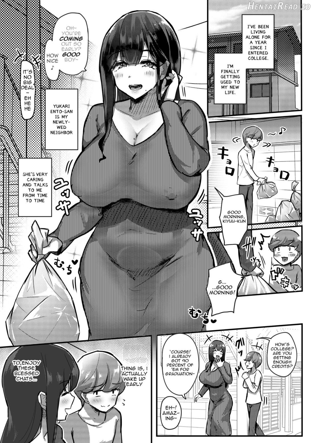 Otonari-san no Muchimuchi Wakazuma to Matching Shichatta Hanashi Chapter 1 - page 2