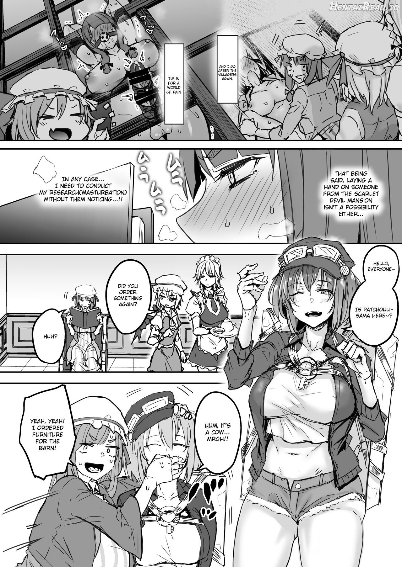 Futanari Daitoshokan ga Gihindai de Onaru Hanashi Chapter 1 - page 5
