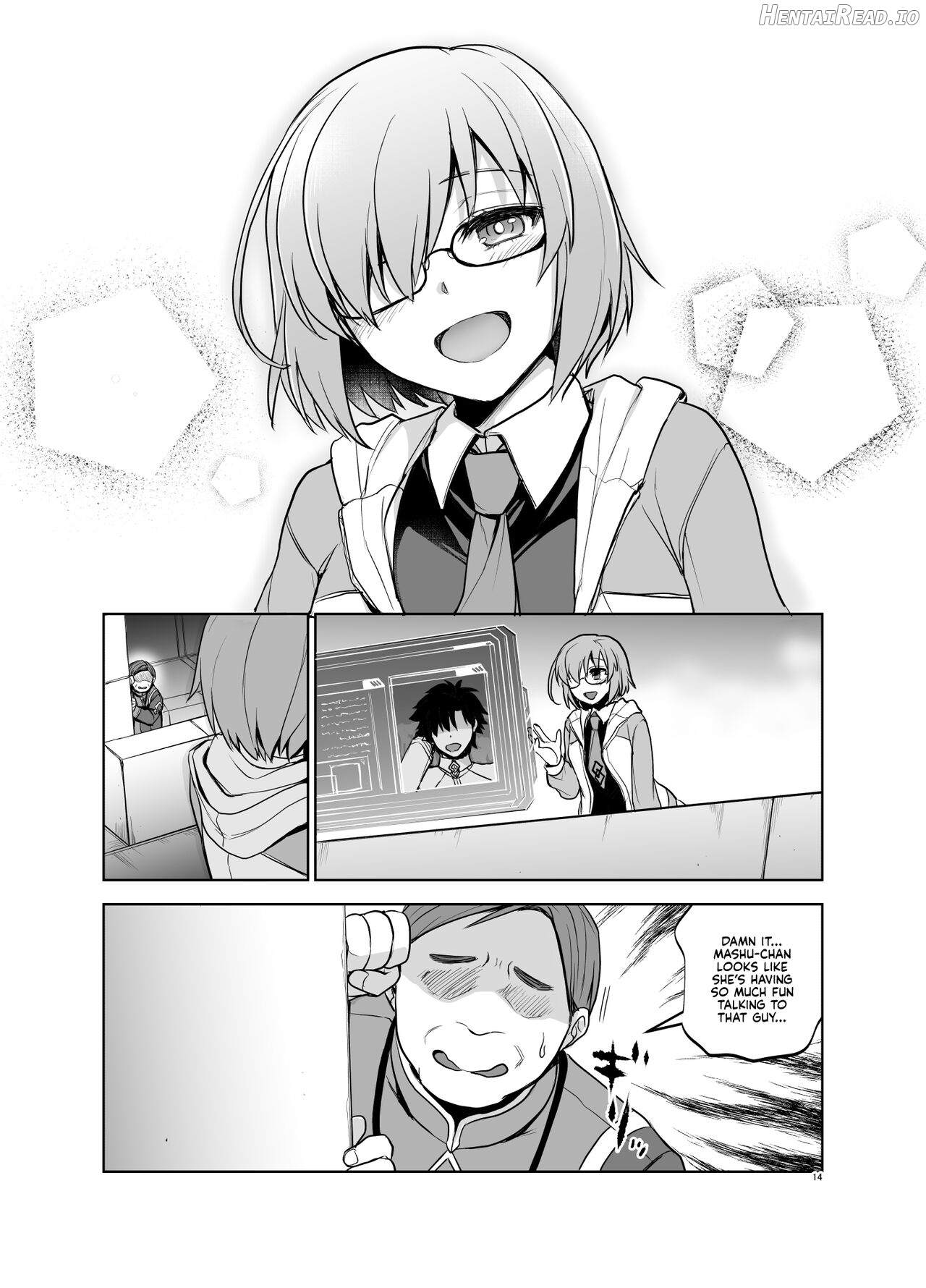 Mashu Must Deal with this Pushy n' Lusty Oji-san Whenever Senpai is Busy Rayshifting! Chapter 1 - page 13