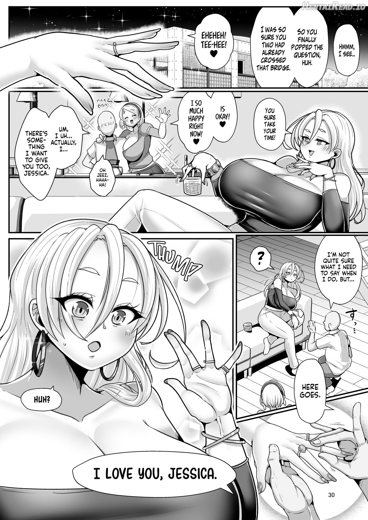 H Daisuki Kinpatsu Hakujin Bakunyuu Ryuugakusei ga Tonari no Heya ni Hikkoshite Kita!! Chapter 5 - page 30