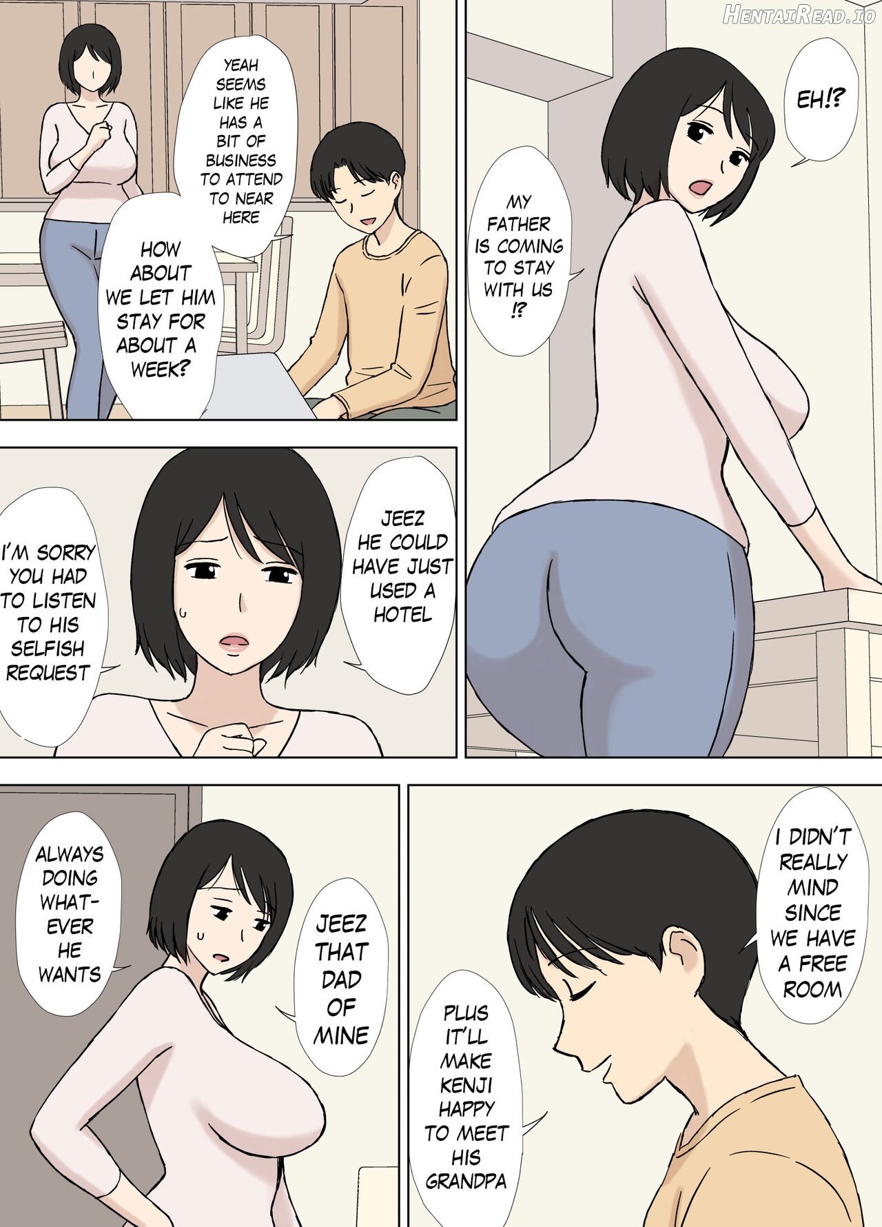 Tsuma ga Ima da ni Chichi Oya to Issho ni Fuuro ni Haitte irundaga Chapter 1 - page 5