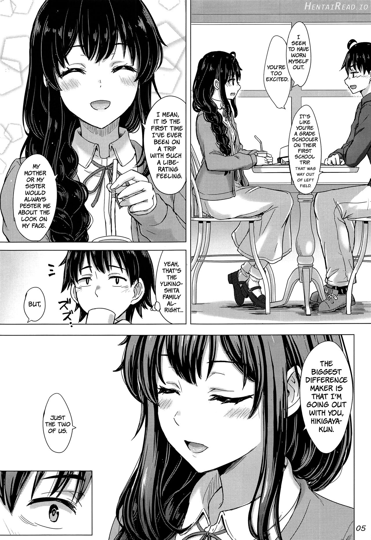 Yukinoshita Shimai to Iyarashii Futari no Himegoto. Chapter 1 - page 4
