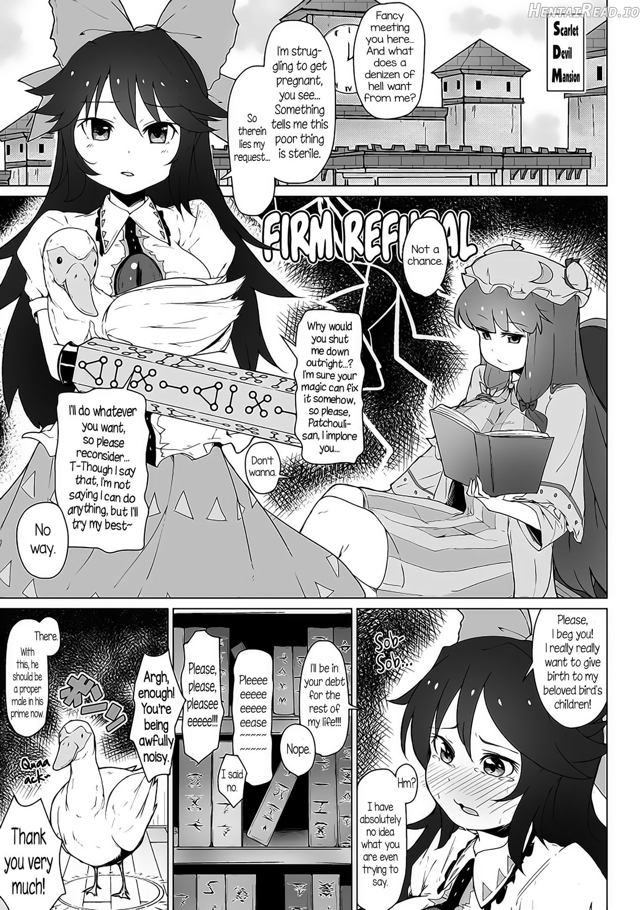 Patche to Okuu no Choukan Futanari Ikimakuri no Hatsu Sanran Chapter 1 - page 3
