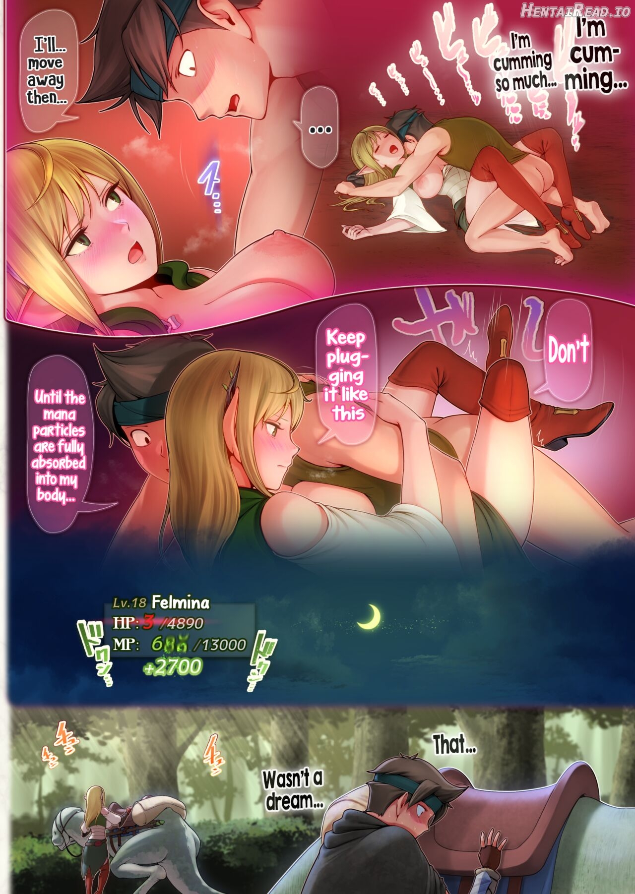 Fel to Mana no Mori -Taieki de Tairyoku Kaifuku sasetekureru Bakunyuu Healer Elf- Chapter 1 - page 26