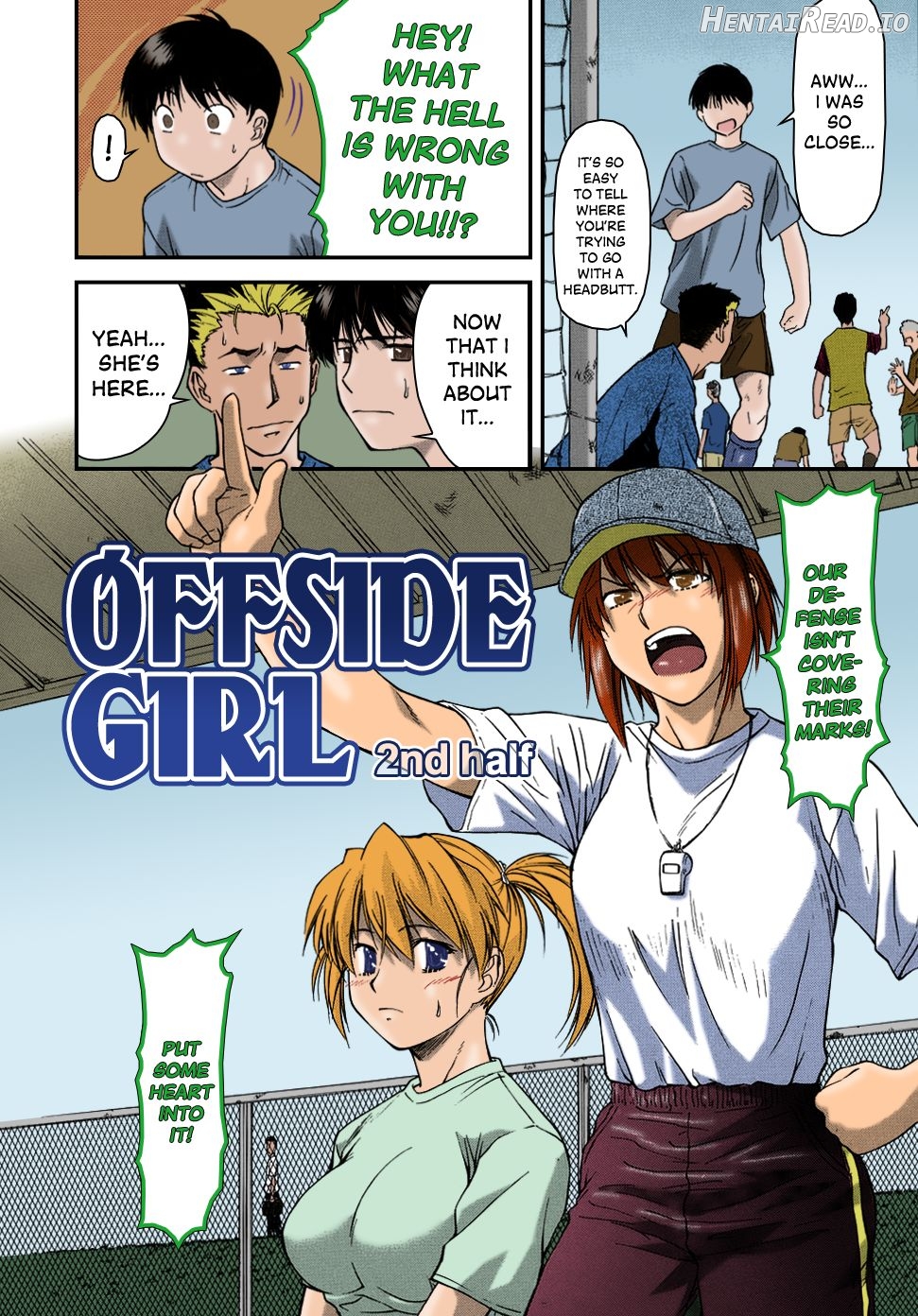 Offside Girl Ch. 1-4 - Colorized Chapter 1 - page 34