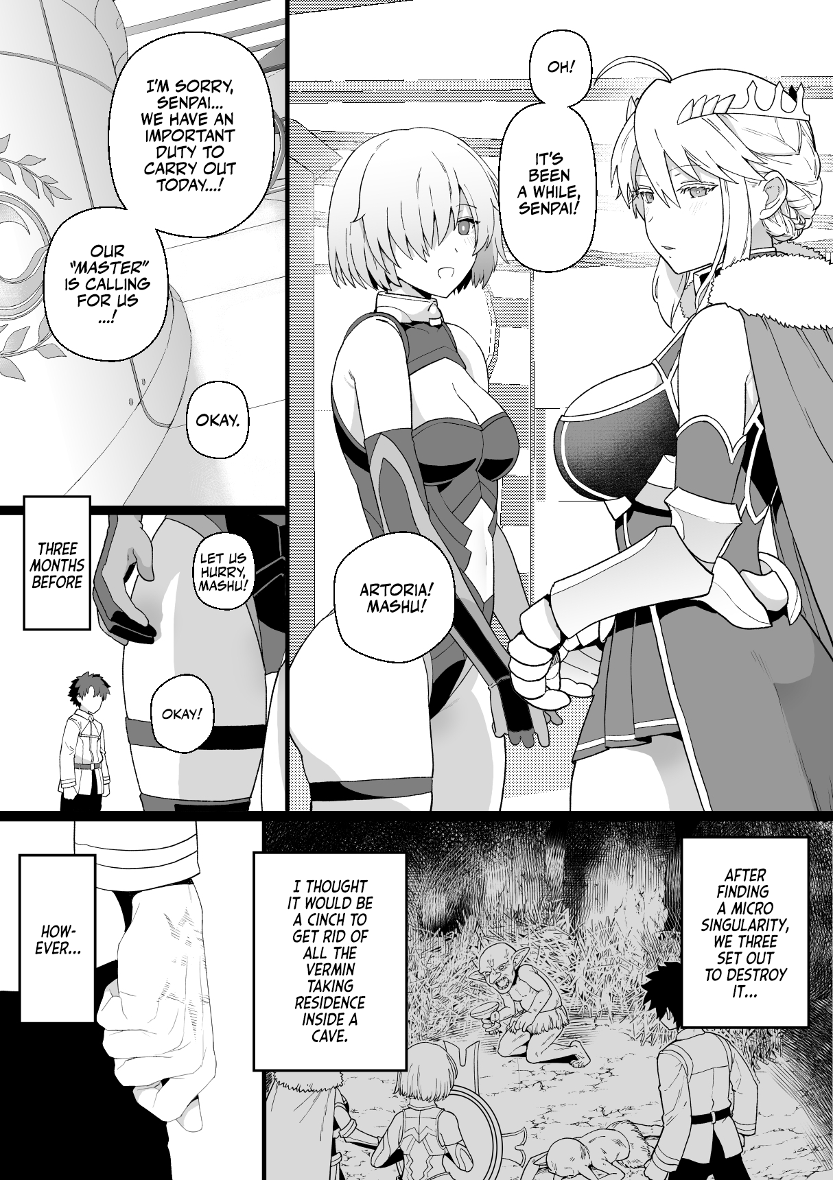 Artoria to Mash, Goblin Kan Manga Chapter 1 - page 1