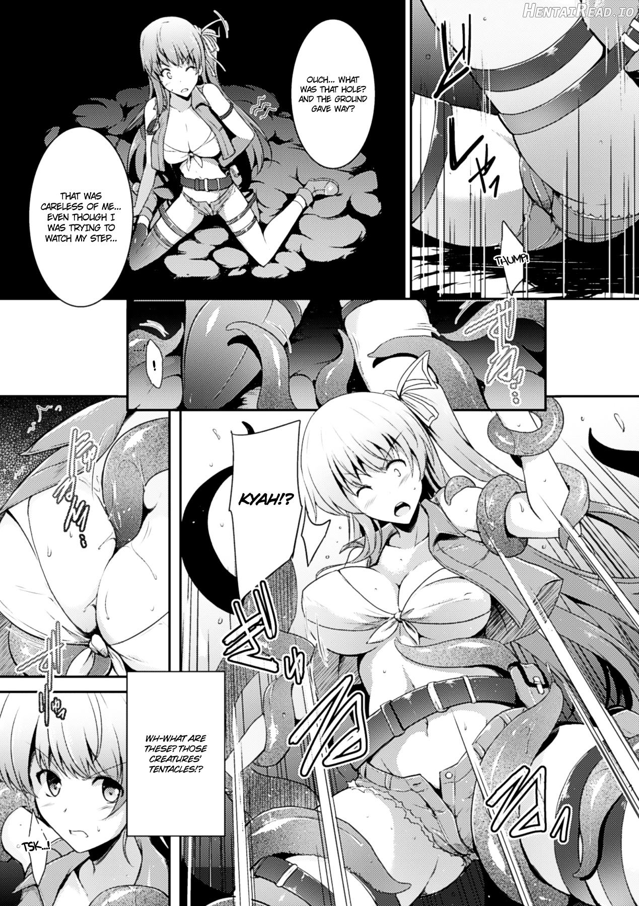 2D Comic Magazine - Marunomi Iki Jigoku Monster ni Hoshokusareta Heroine-tachi Vol. 1 Chapter 2 - page 28