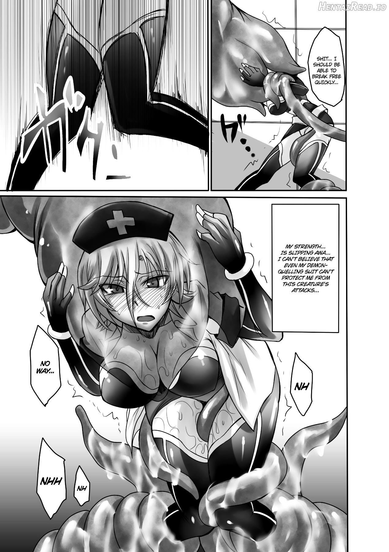 2D Comic Magazine - Marunomi Iki Jigoku Monster ni Hoshokusareta Heroine-tachi Vol. 1 Chapter 2 - page 53