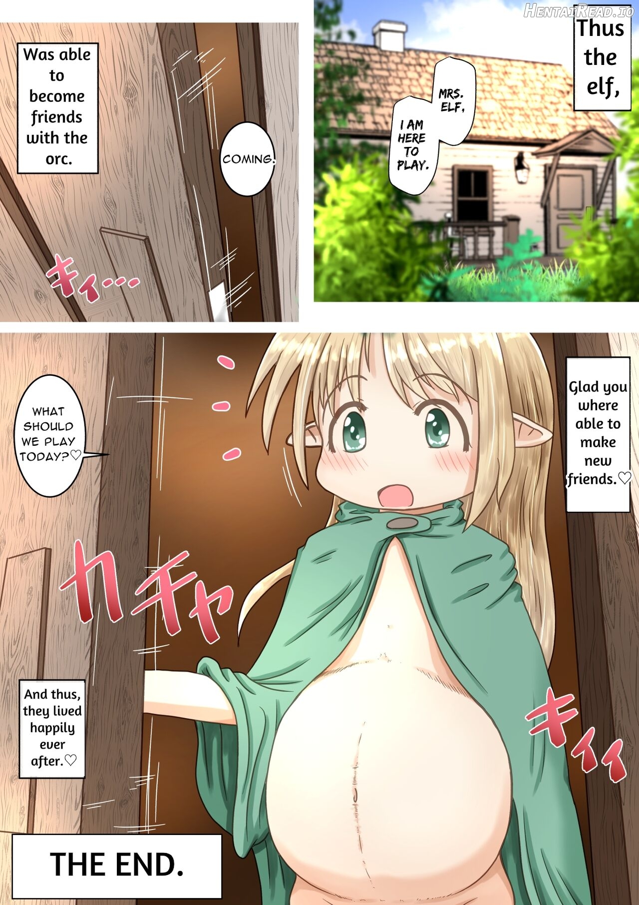 Elf Musume-san ga Orc-san ni Gokubuto Ochinchin o Nejikomareru Ohanashi Chapter 1 - page 22