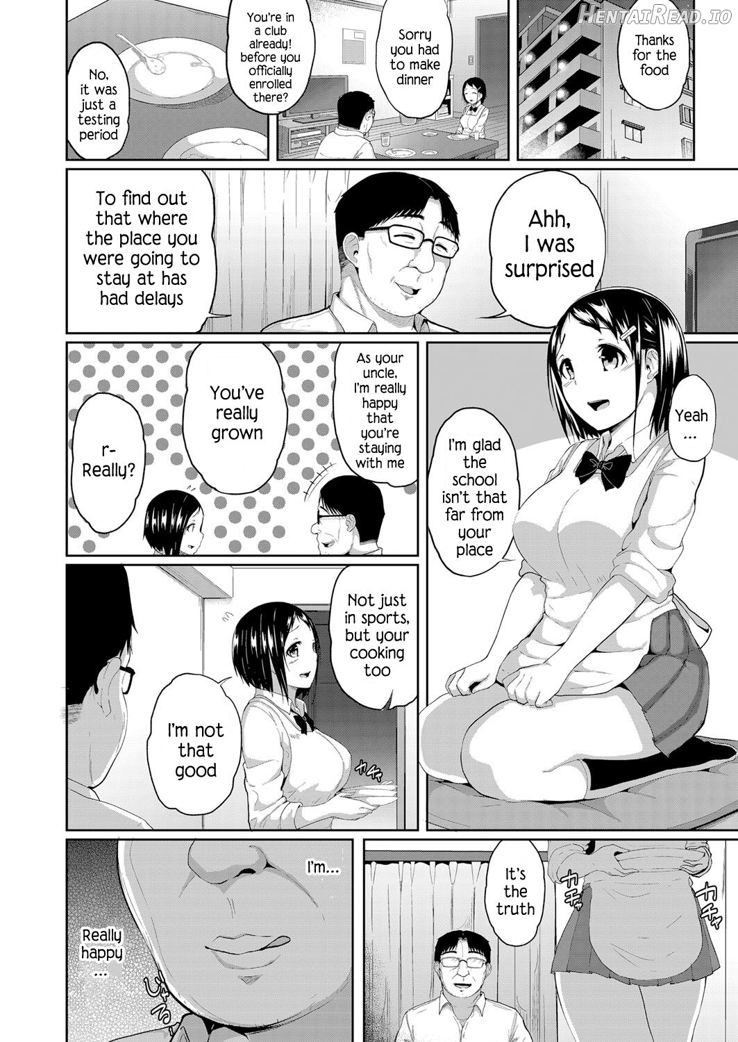 Kyousei Saimin Dousei Seikatsu ~Kyonyuu JK no Mei ga Oji no Ie ni Isourou shite kita Ken~ Chapter 1 - page 2