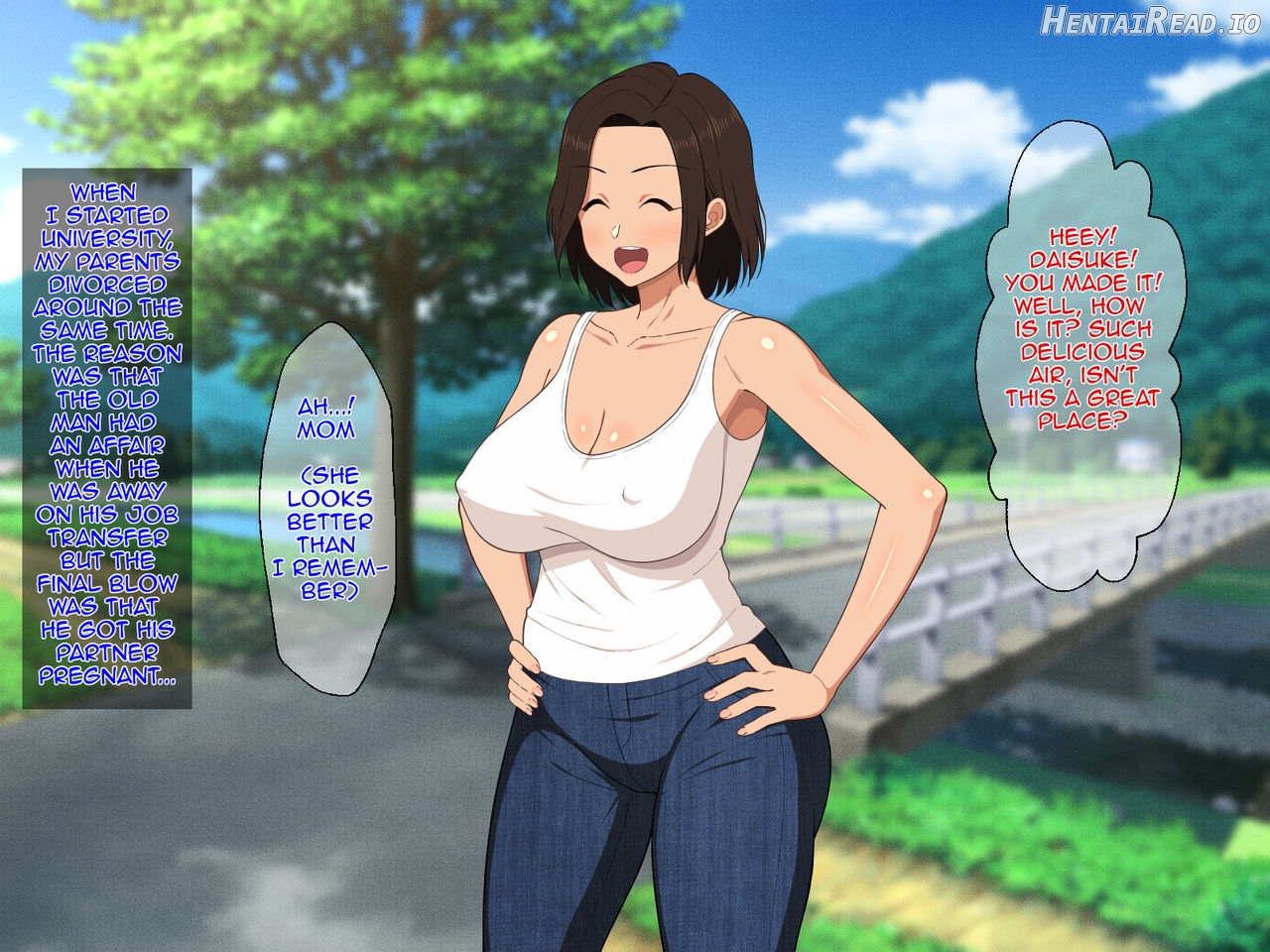 Manatsu no Inaka de Asedaku ni Natte Musaboriau Oyako Chapter 1 - page 7