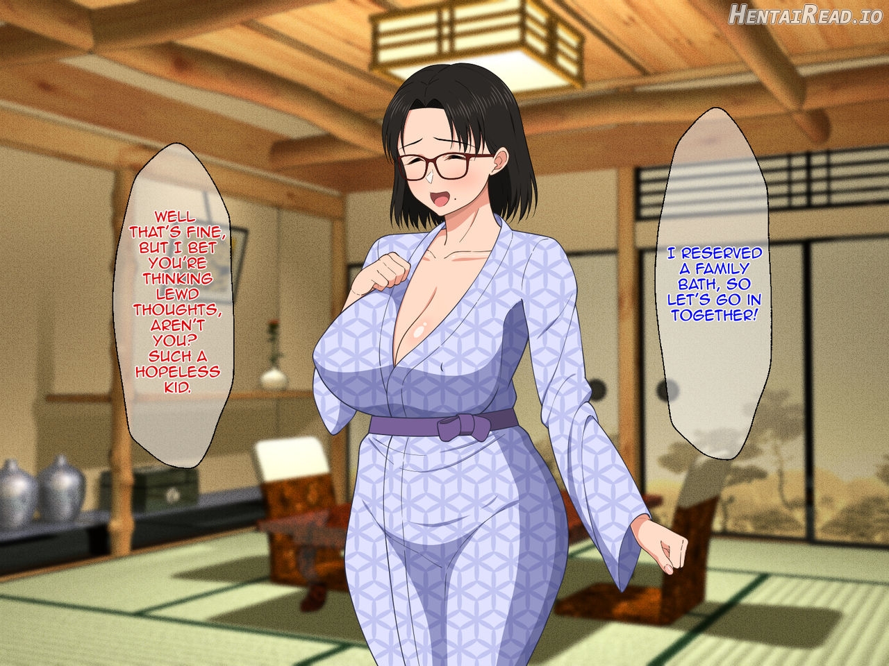 Megane Kyonyuu na Okaa-san to Yojouhan de Noukou Sex Chapter 1 - page 106