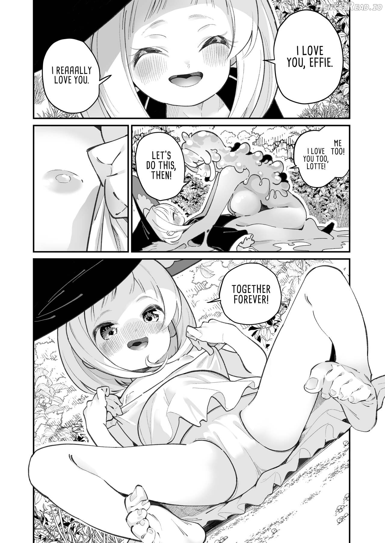 Kairoudouketsu no Chigiri Slime Musume to Ichaicha Nurunuru Yuri Ecchi shite Slime-ka suru Loli Mahoutsukai Chapter 1 - page 18