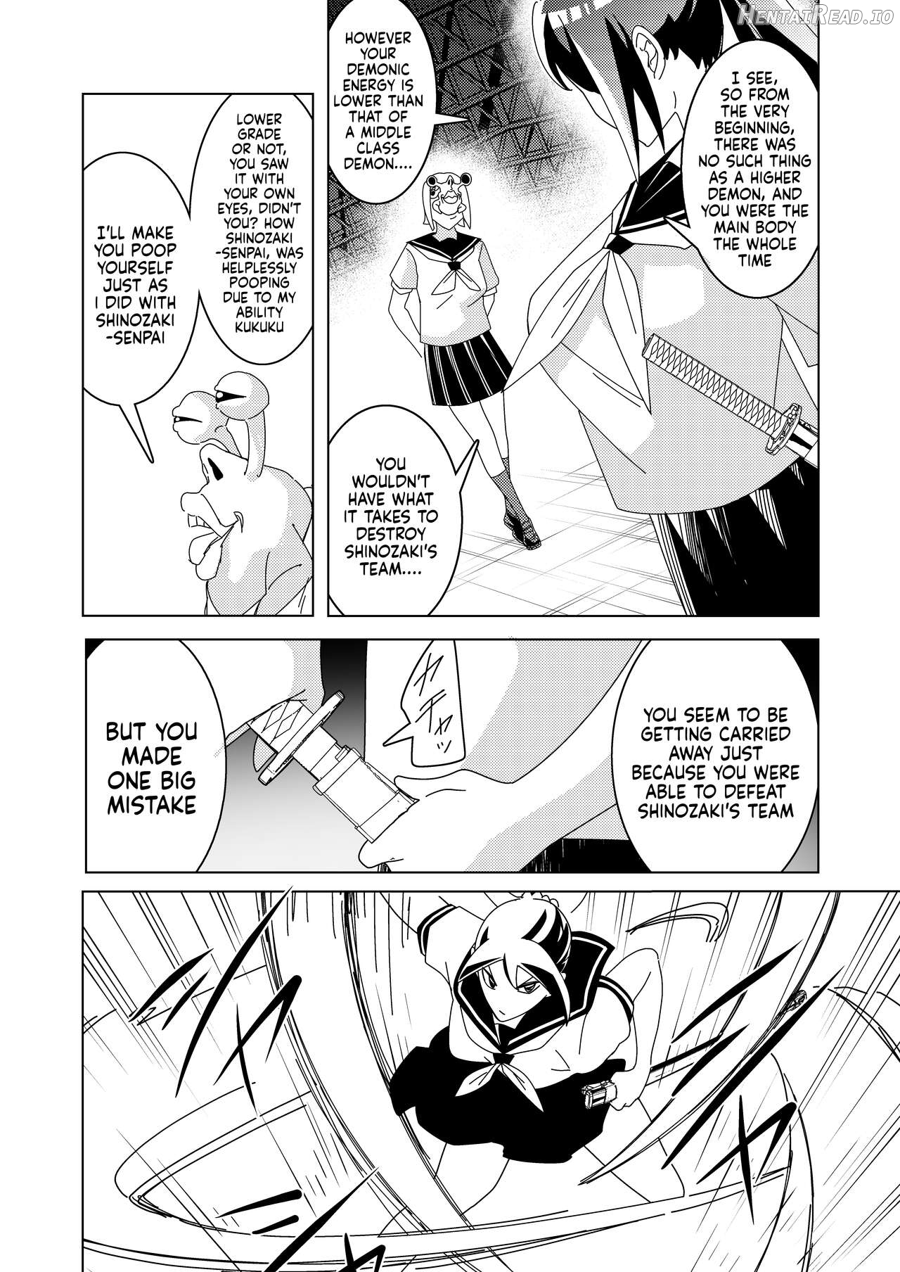 Zanpai! Kuso Zako Taimashi Iinchou ~Taima Kousen Fuuki Iinchou wa Sennou Kougeki ni Kanpai, Kyousei Jinkaku Haisetsu de Jinsei Shuuryou Shimashita.~ Chapter 1 - page 9