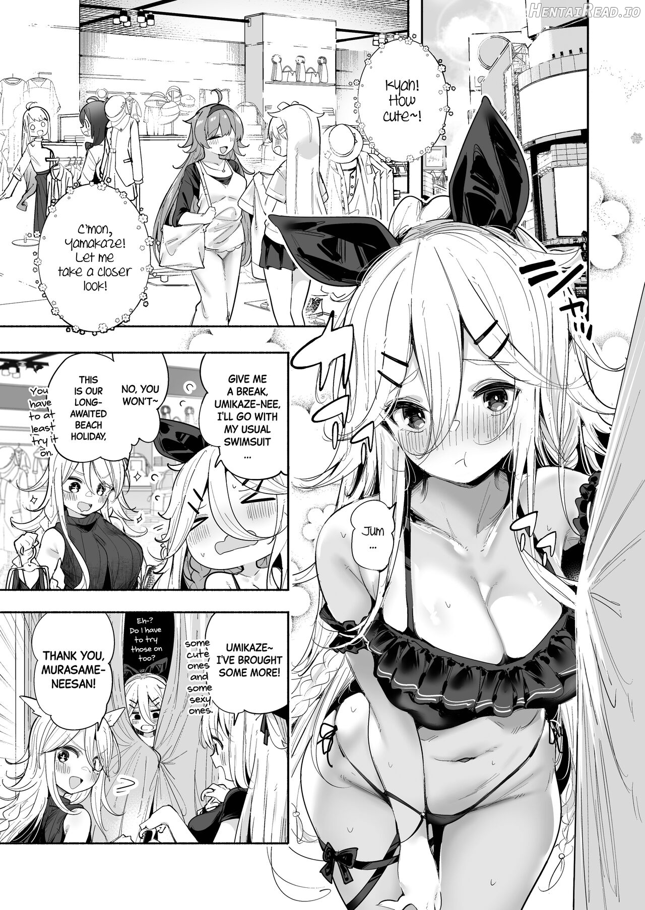 Yamakaze-chan to Private Beach de Yuuwaku Kozukuri Sex Chapter 1 - page 2