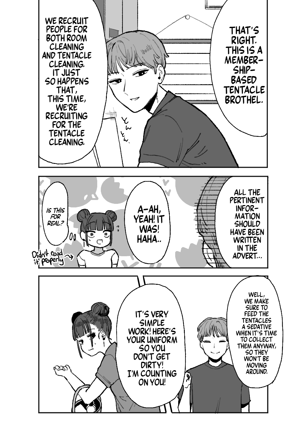 Shokushu Fuuzoku Seisou Baito Chapter 1 - page 5