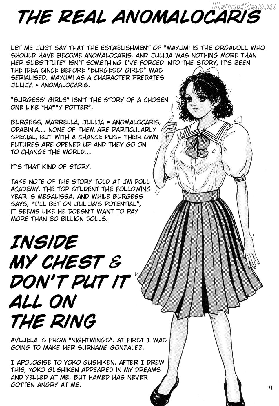 Burgess no Otome-tachi - Anomalocaris no Shou 1 Chapter 3 - page 70