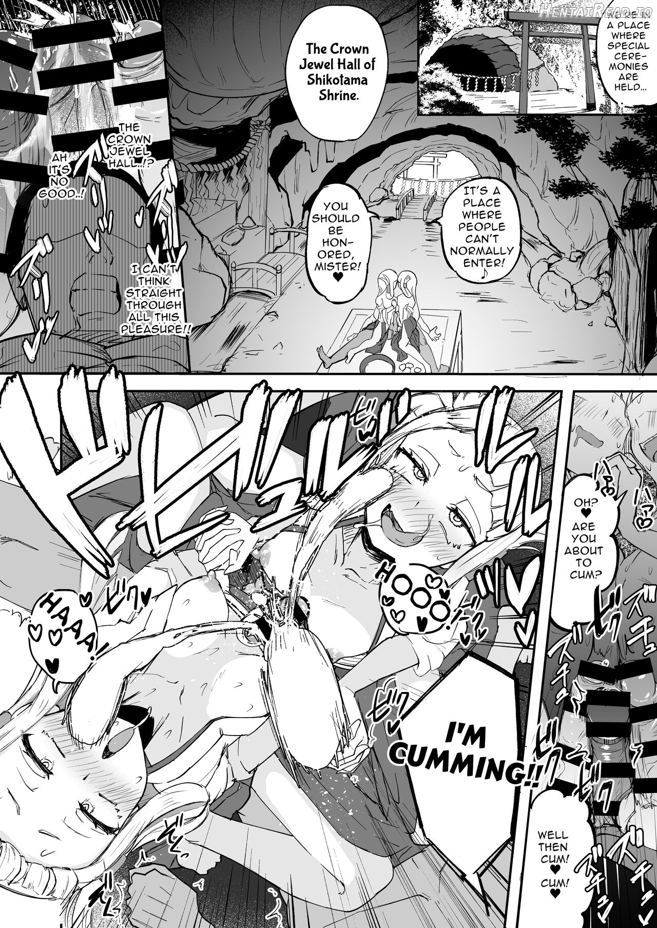 Futanari Futago Miko Tamahou-chan to Tamaran-chan Chapter 1 - page 15