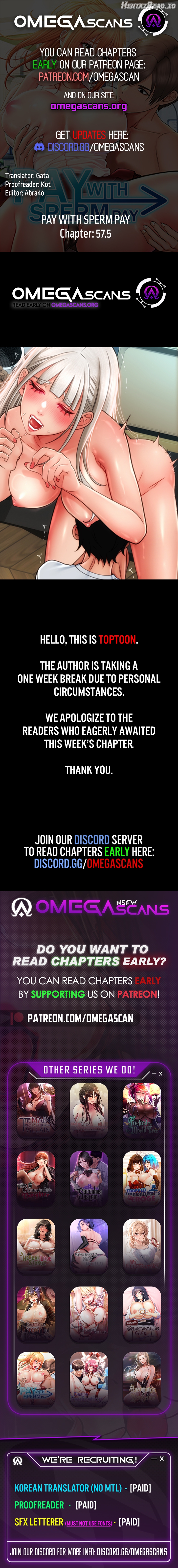 Pay with Sperm Pay Chapter 57.5 - page 1