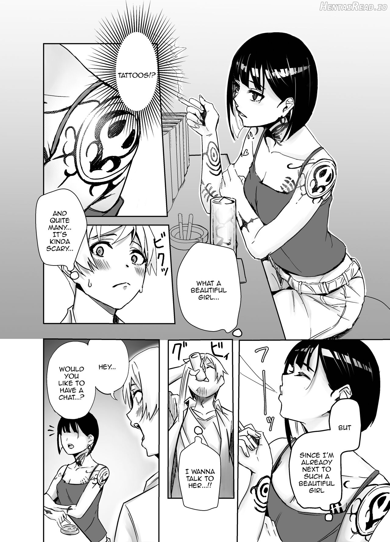 Bar de Deatta Zenshin Tattoo no Onee-san to Icha Love Ecchi Chapter 1 - page 3