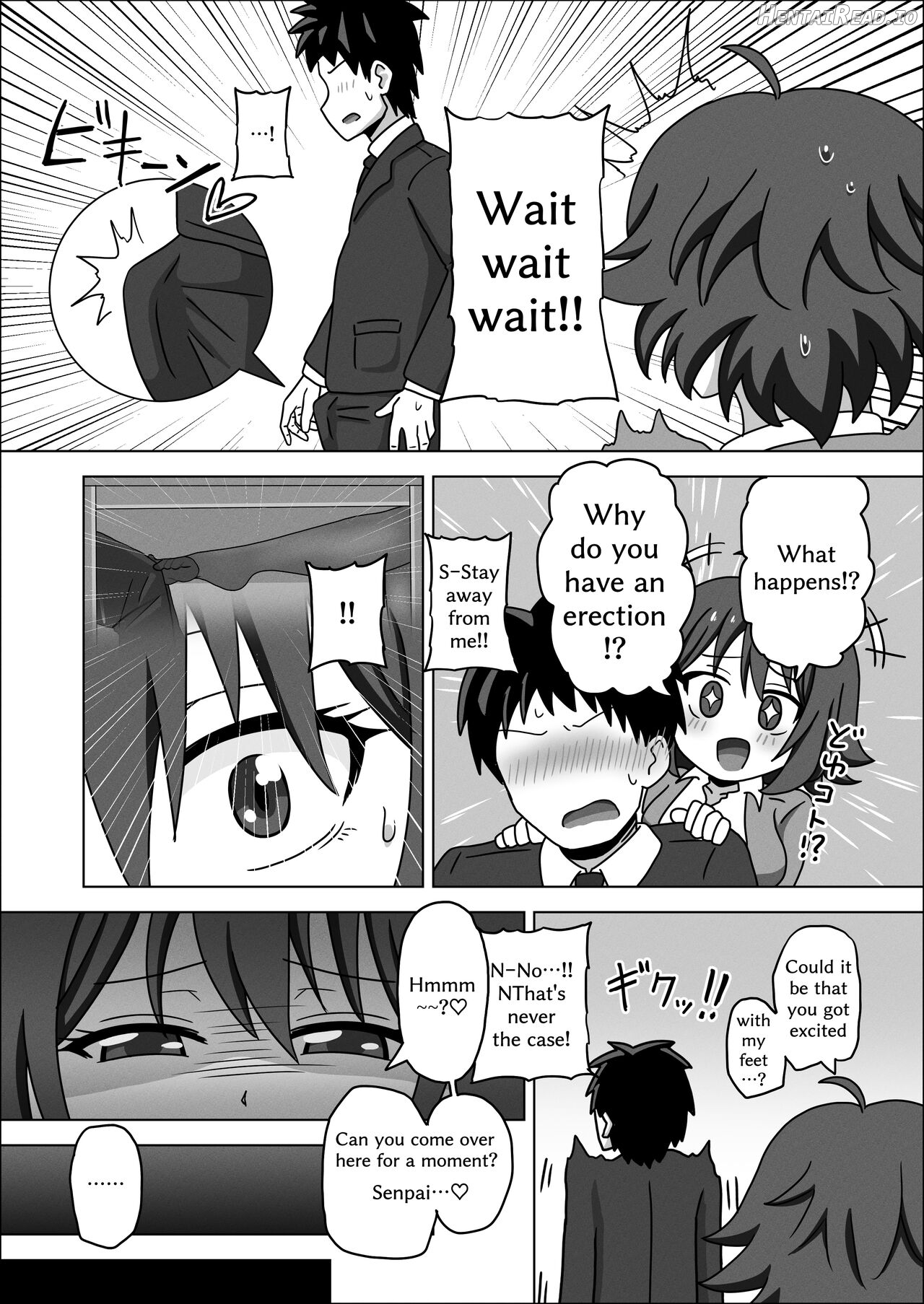 Kouhai no Ashi de Gachi Boki Shite Hazukashikunainsu ka? Wara Chapter 1 - page 5