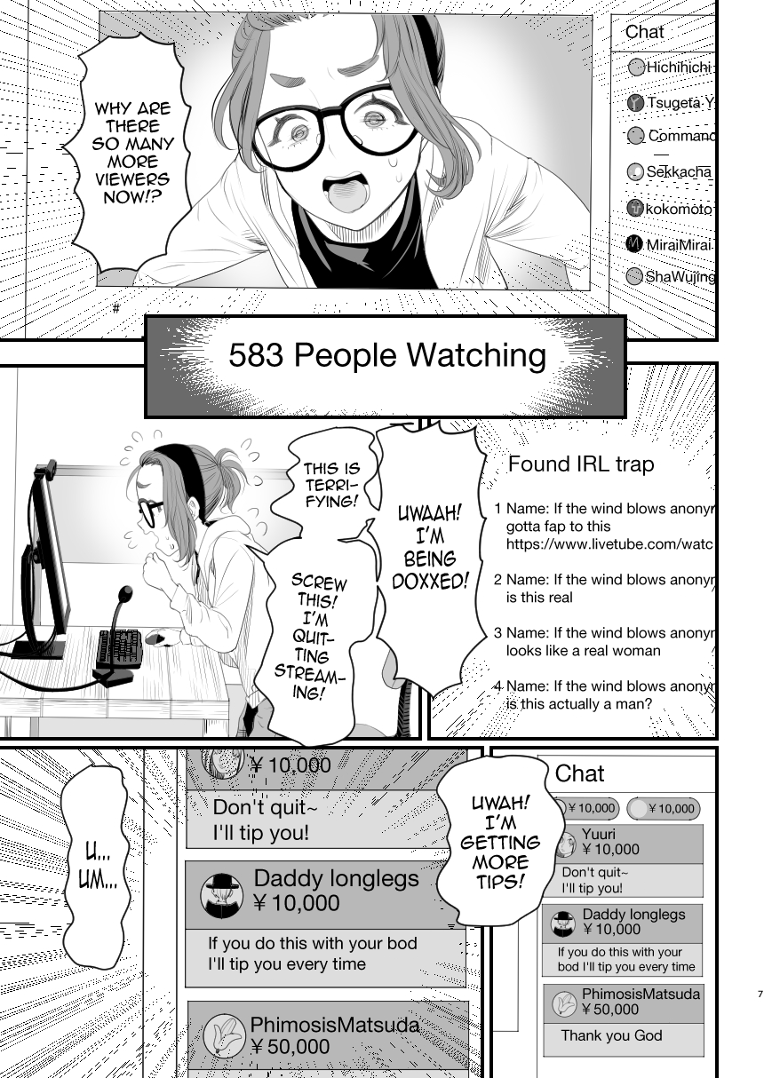 Otokonoko Haishinsha Nagesen ni Noserarete Hamerarechaimashita Chapter 1 - page 7