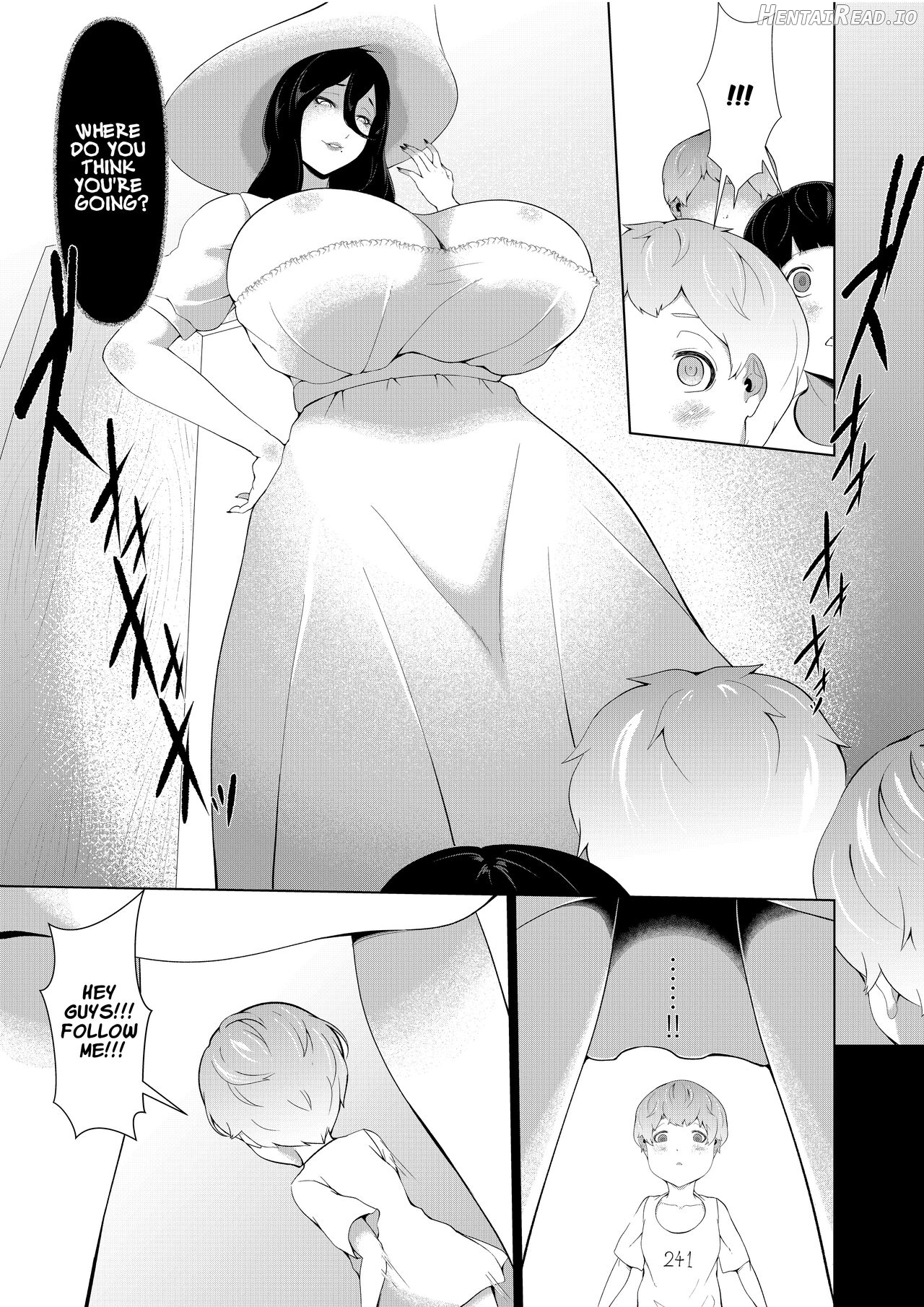 Giant Woman Island - Shota's Forced Squeezing ~ Hasshaku-sama and Red Demon Edition ~ Chapter 1 - page 9