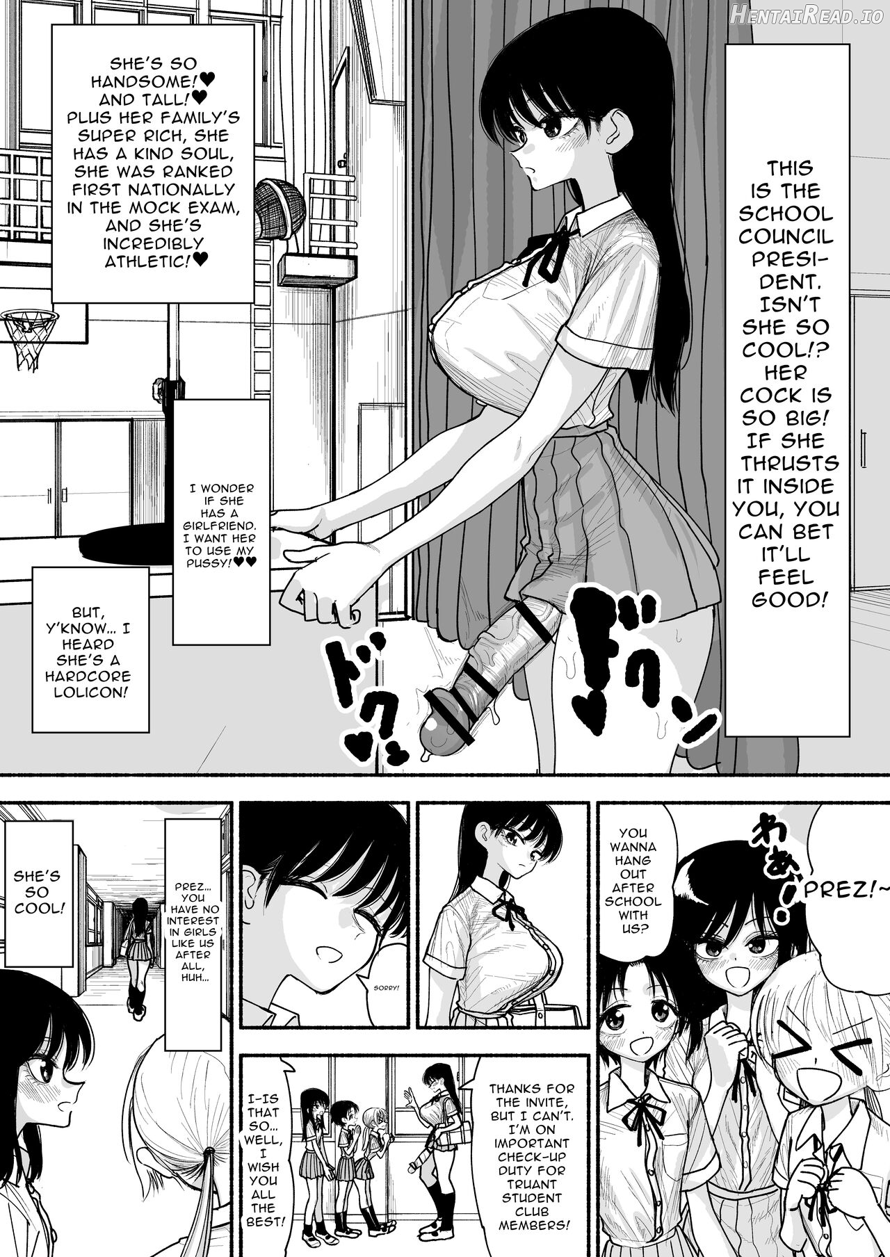 Truant Girl Gets Treated Fucked Like A Faphole By The Futanari Student Council President Chapter 1 - page 2