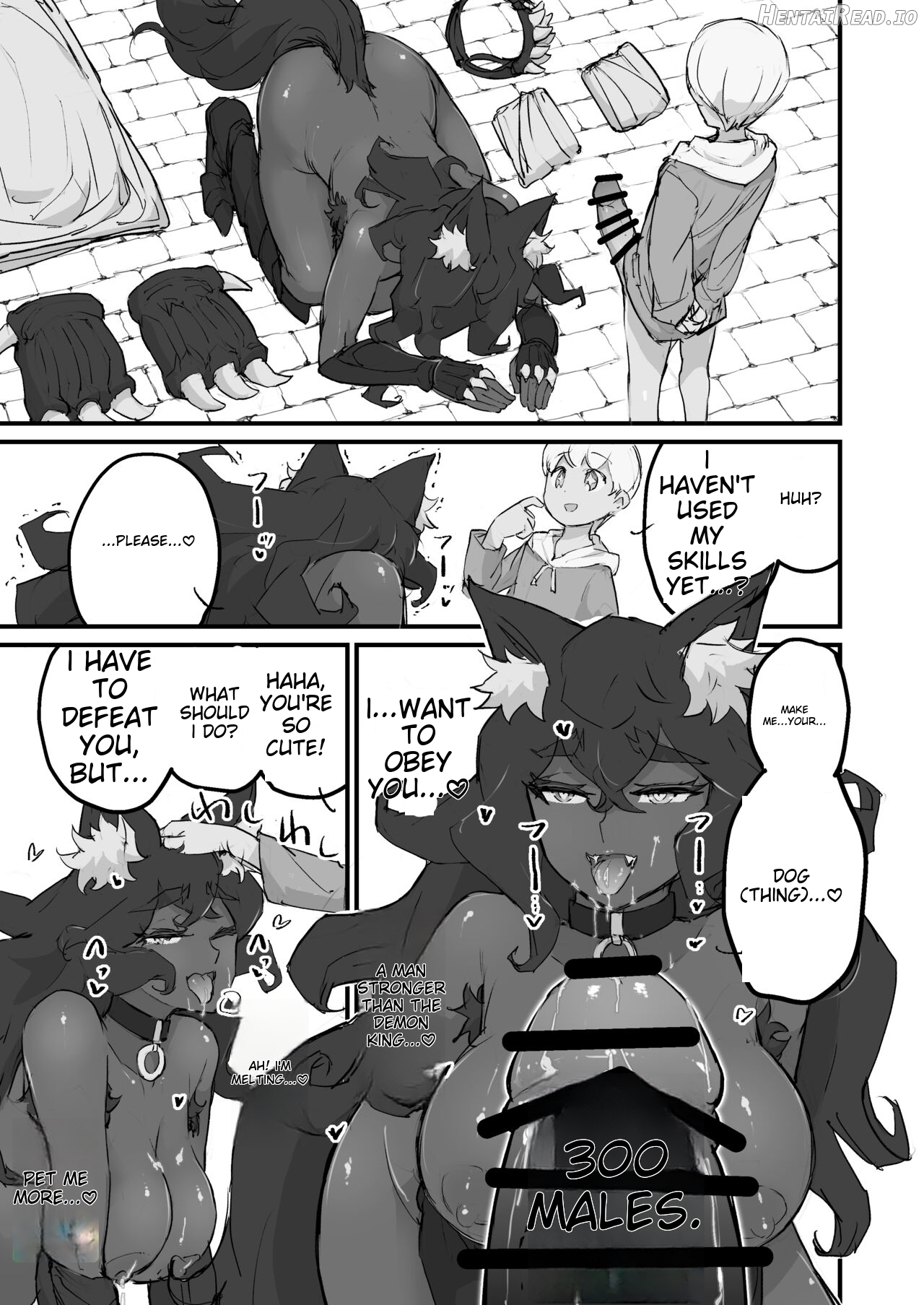 The female demon king becomes the dog of the reincarnated hero Chapter 1 - page 8