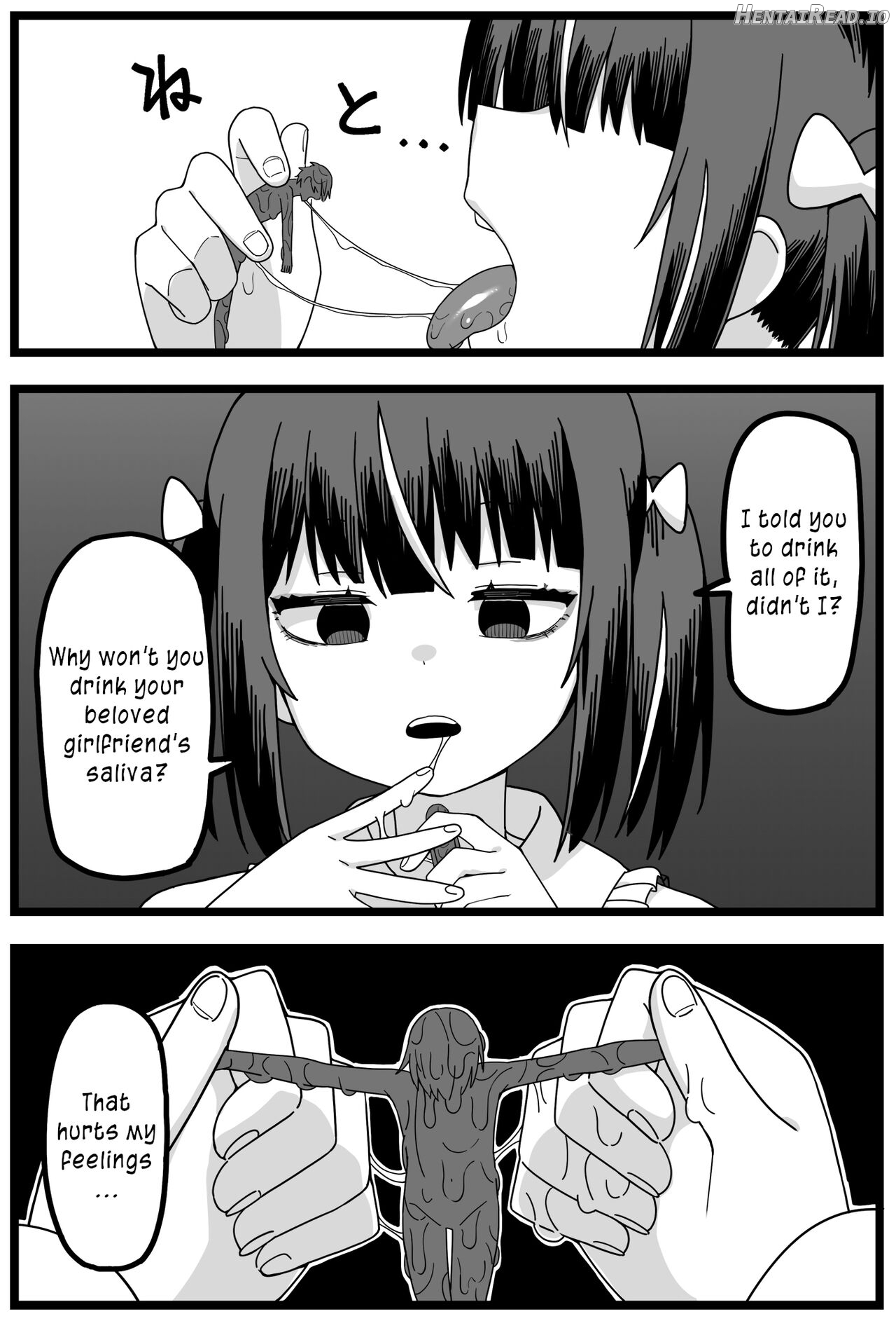 Uwaki ga Barete Kanojo ni Chiisaku Sarete Taberareru Manga Chapter 1 - page 15