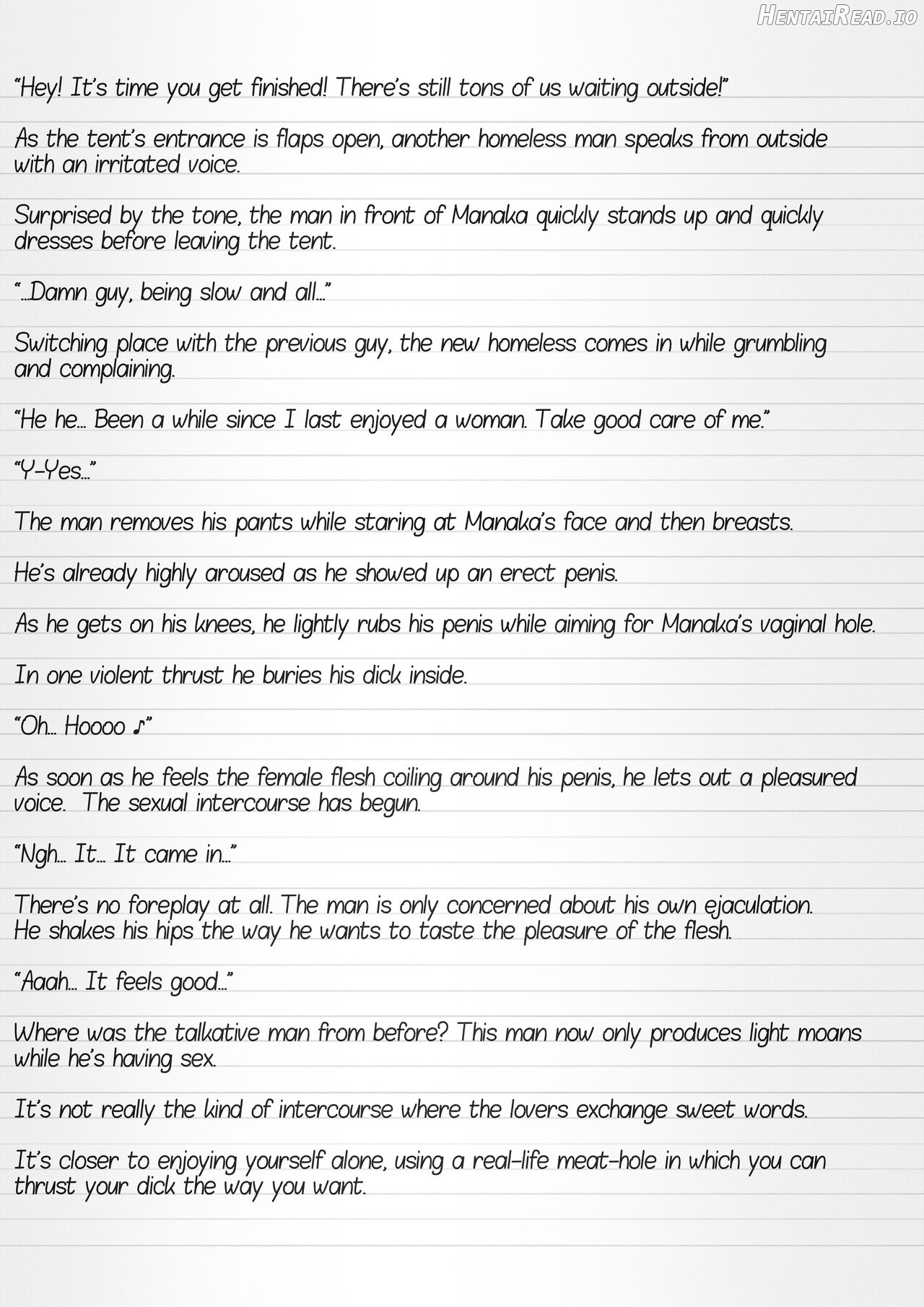 Misuke's Short Stories 6 - Manaka & the Homeless Chapter 1 - page 17