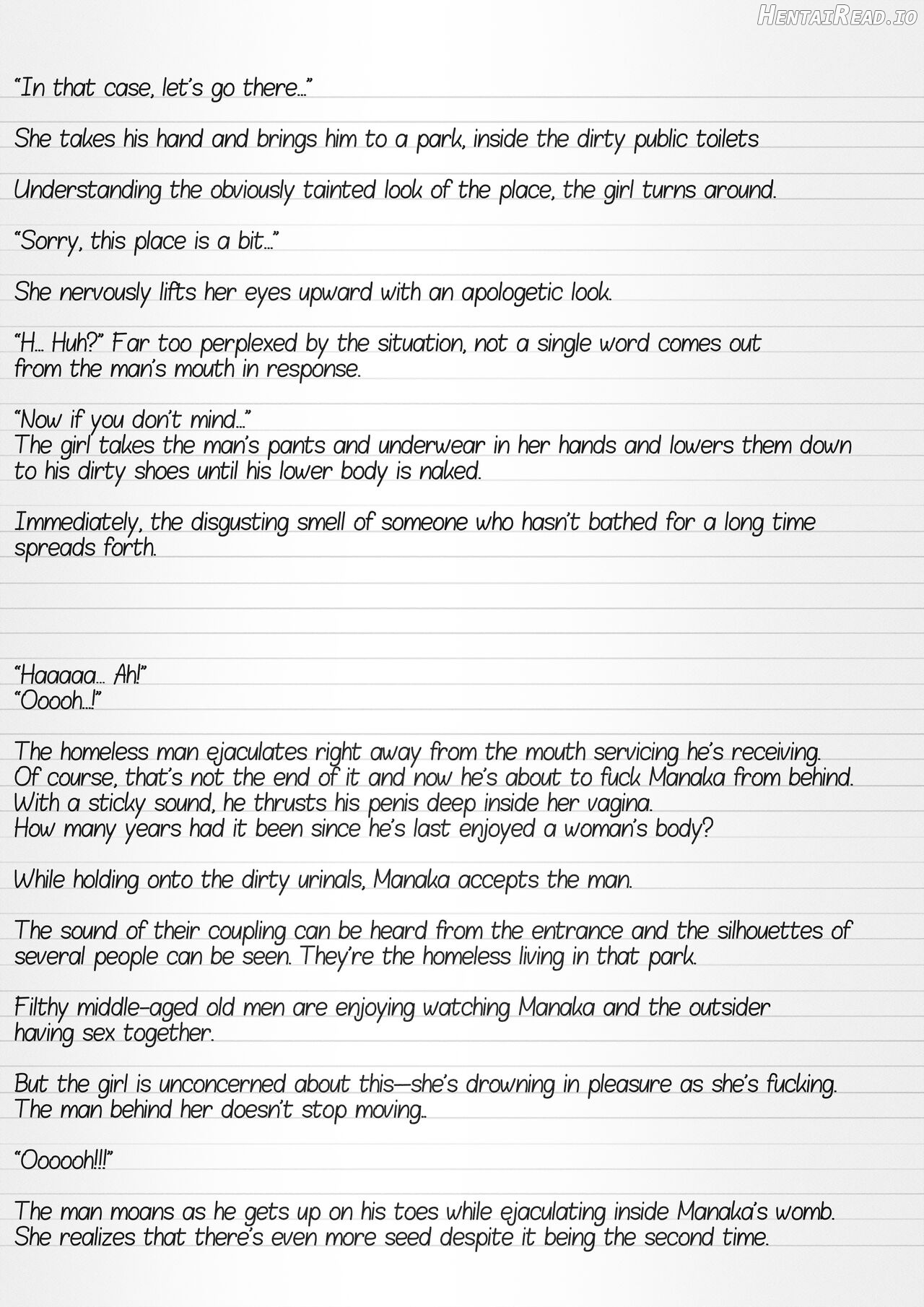 Misuke's Short Stories 6 - Manaka & the Homeless Chapter 1 - page 27