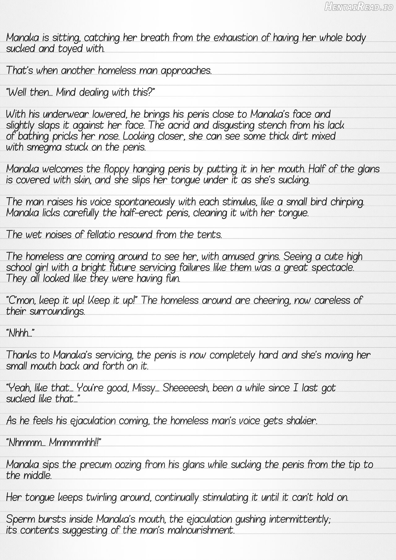 Misuke's Short Stories 6 - Manaka & the Homeless Chapter 1 - page 8