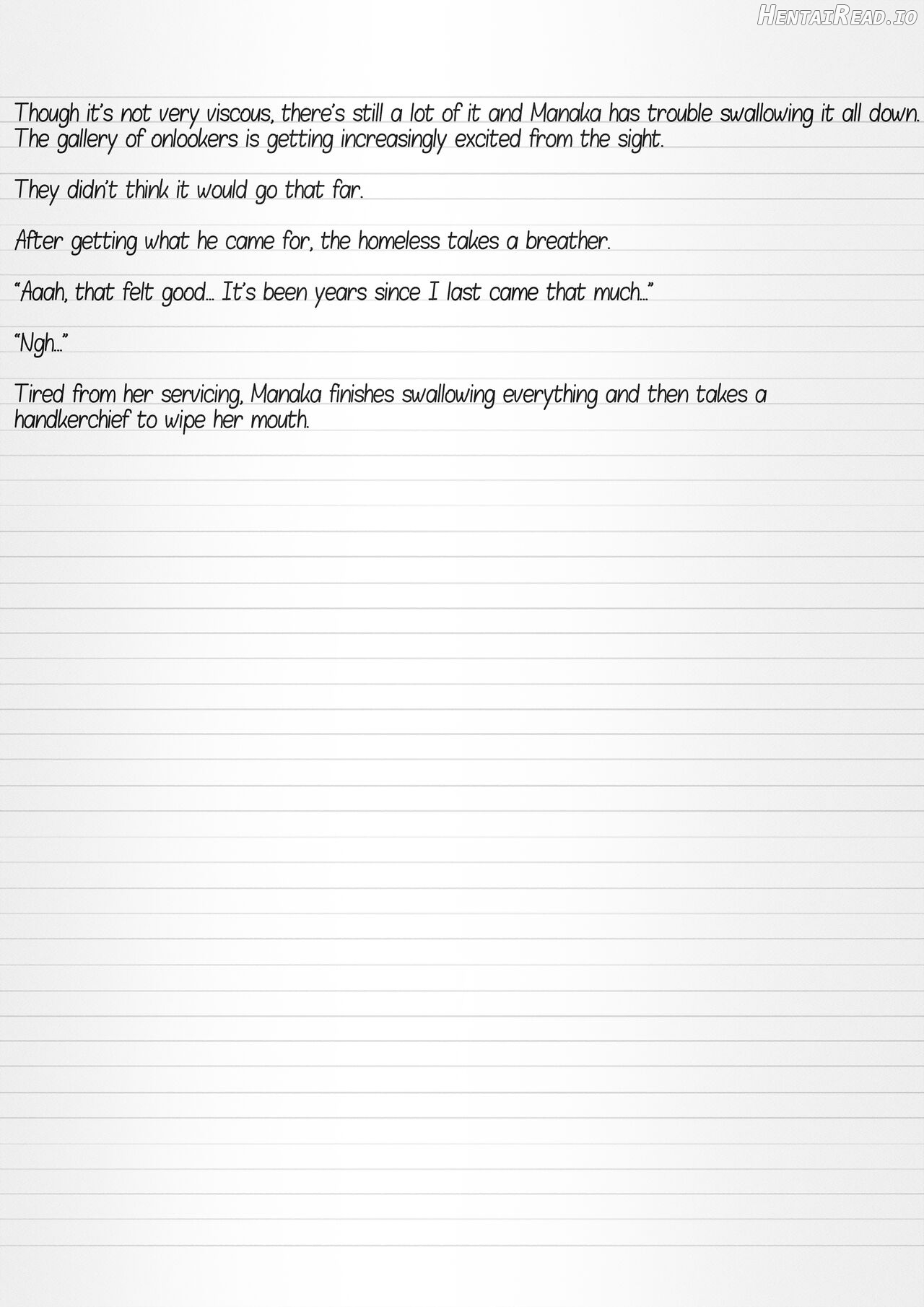 Misuke's Short Stories 6 - Manaka & the Homeless Chapter 1 - page 9