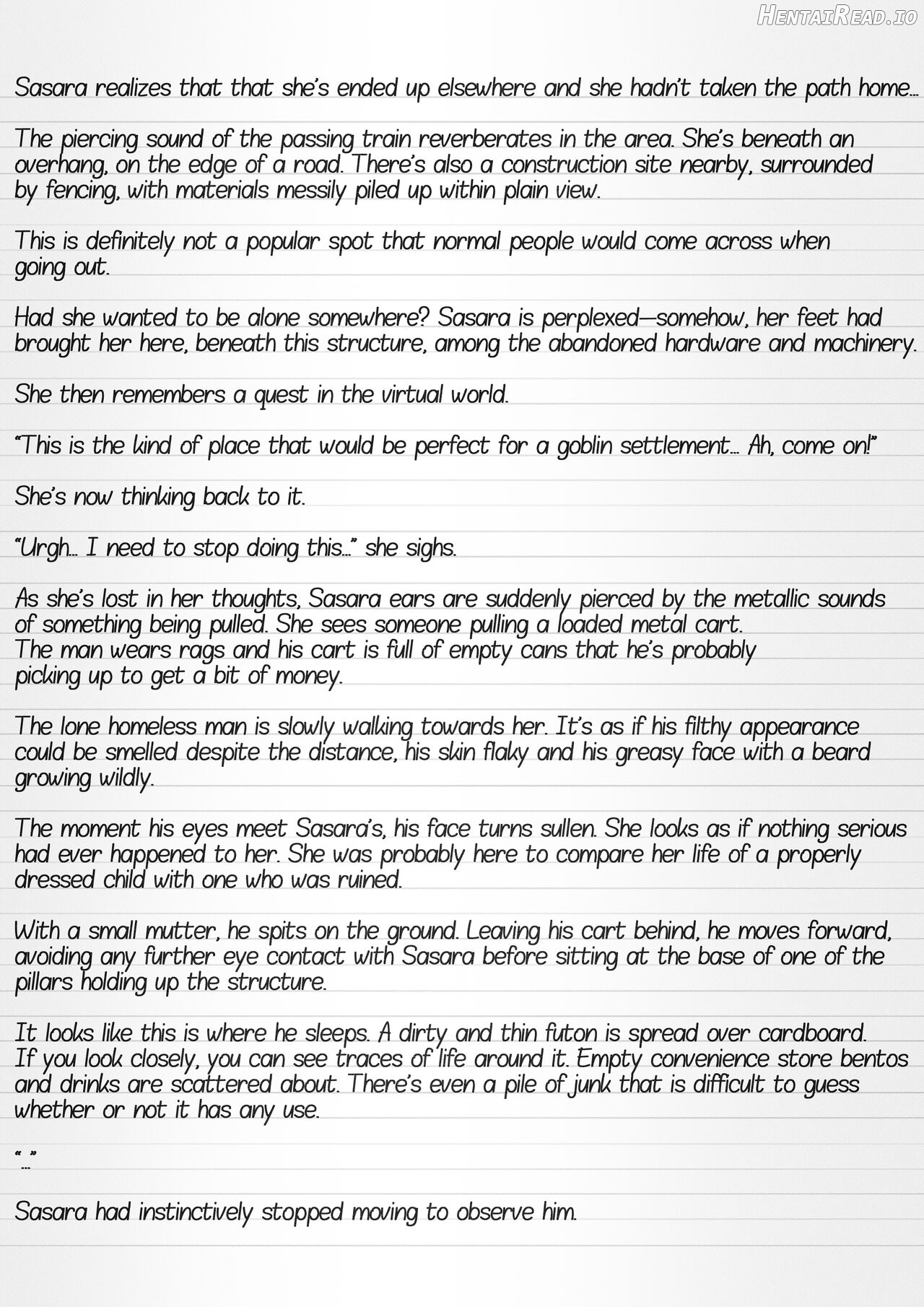 Misuke's Short Stories 12 - Sasara & The Homeless Chapter 1 - page 3
