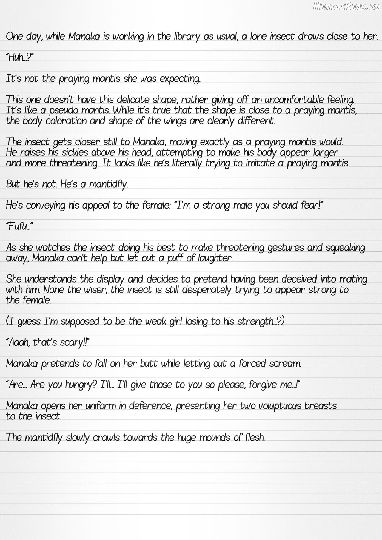 Misuke's Short Stories 16 - Manaka & Mantifly Chapter 1 - page 3