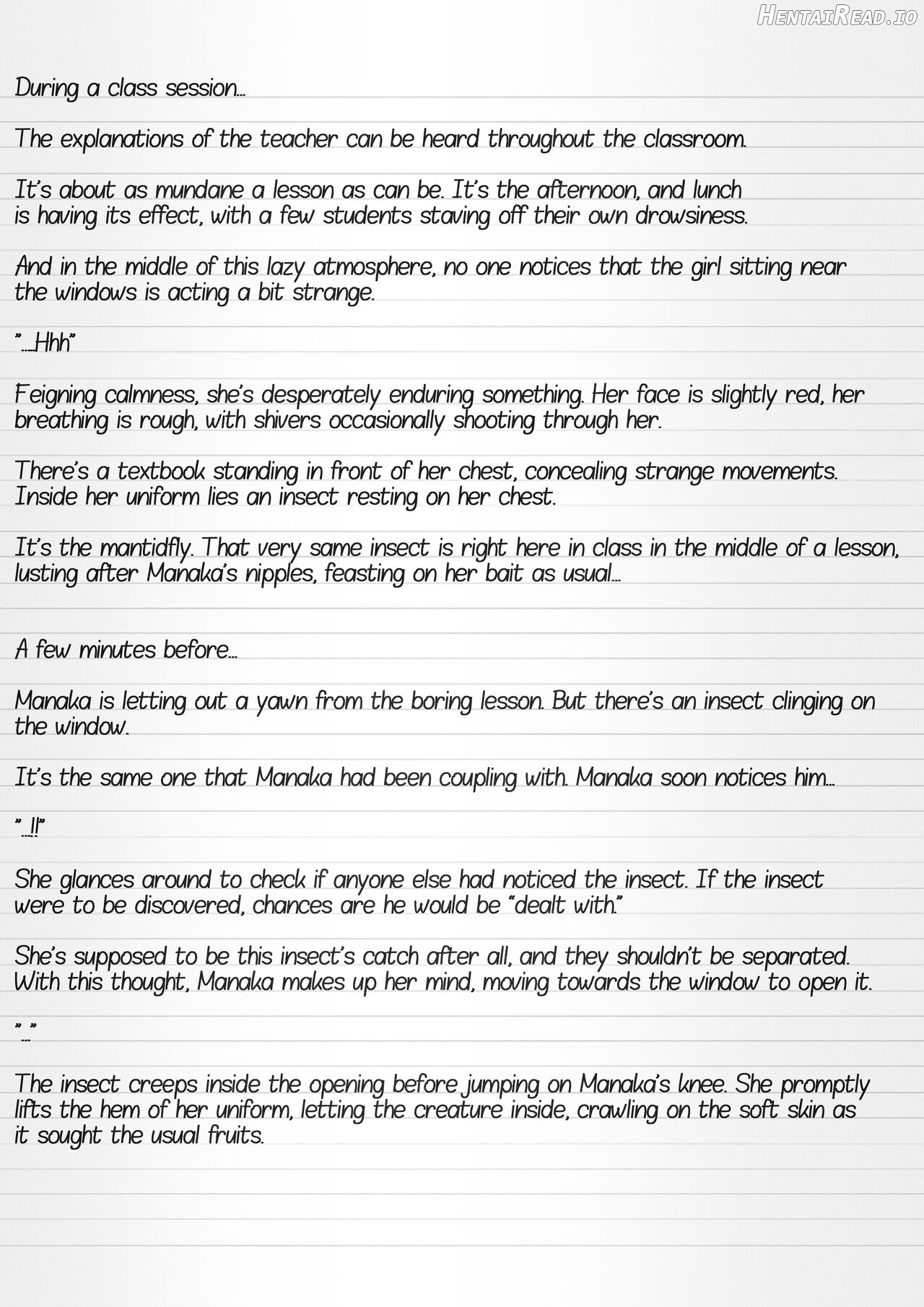 Misuke's Short Stories 16 - Manaka & Mantifly Chapter 1 - page 9
