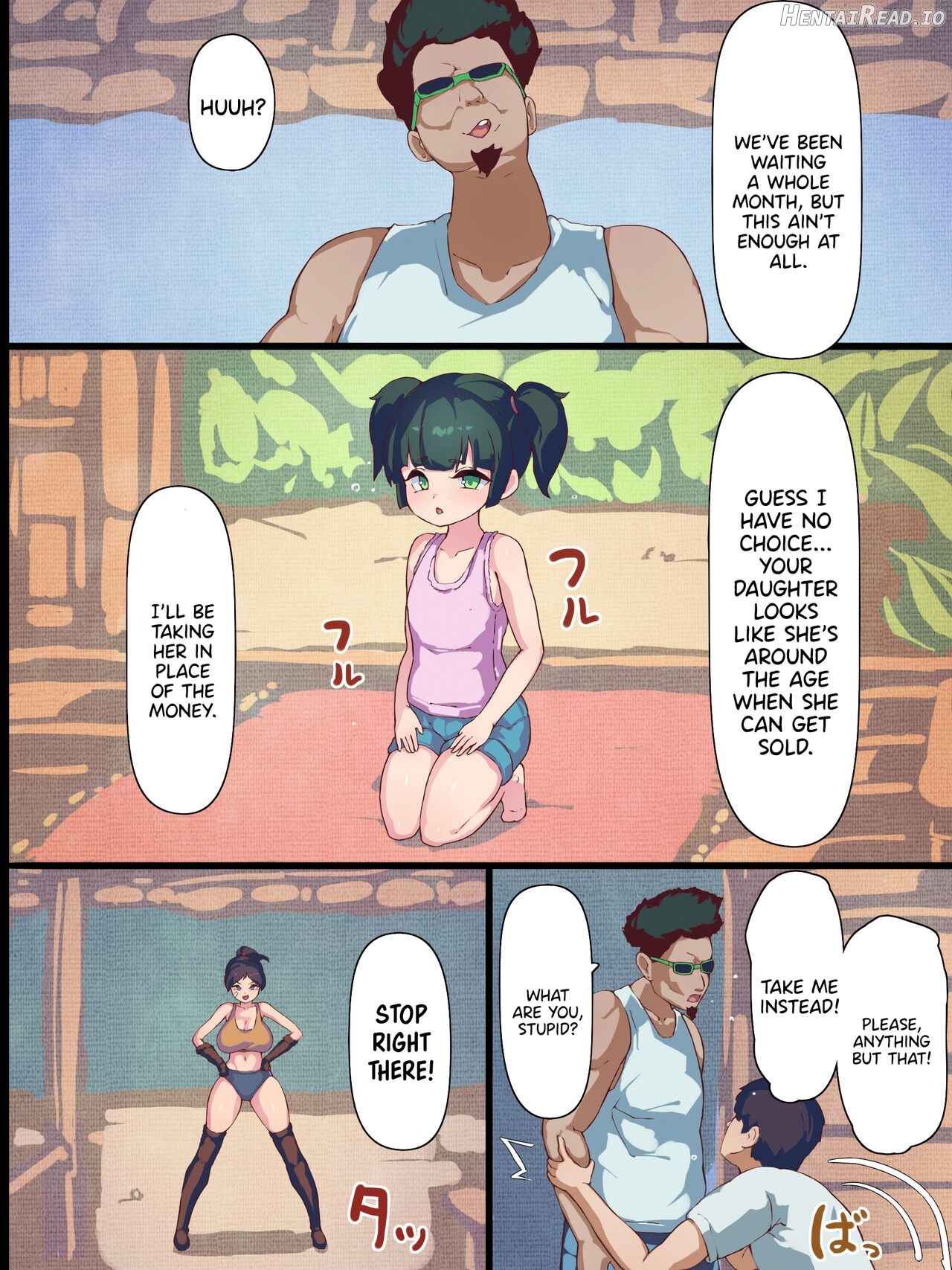 Genki na Karada no Kakutou Musume ga Murabito ni Uragirarete Haramu made Chapter 1 - page 14