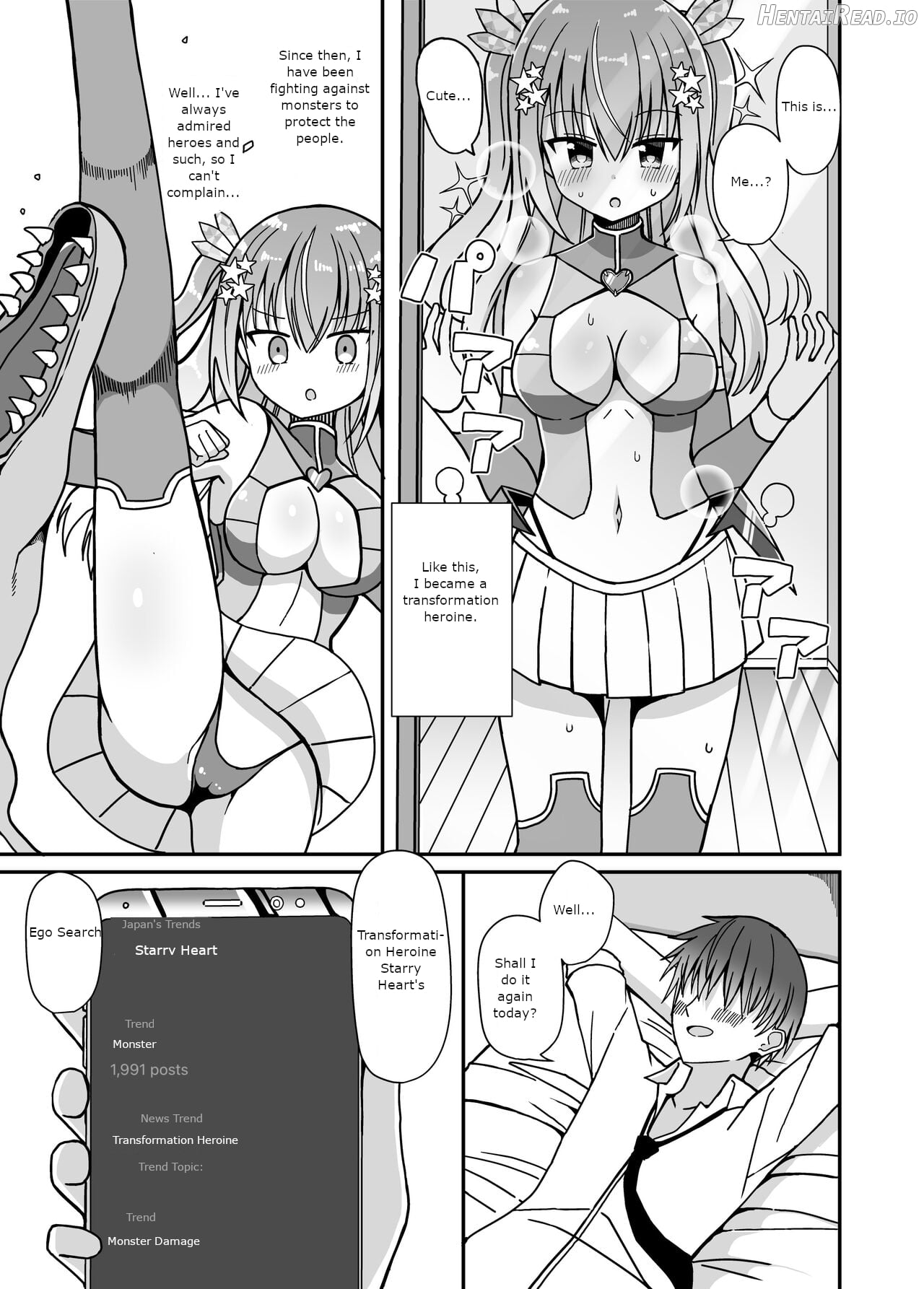I transformed into a heroine after undergoing sex change but since it was a perverted one, when I took off my clothes, I was turned into a female. Chapter 1 - page 4