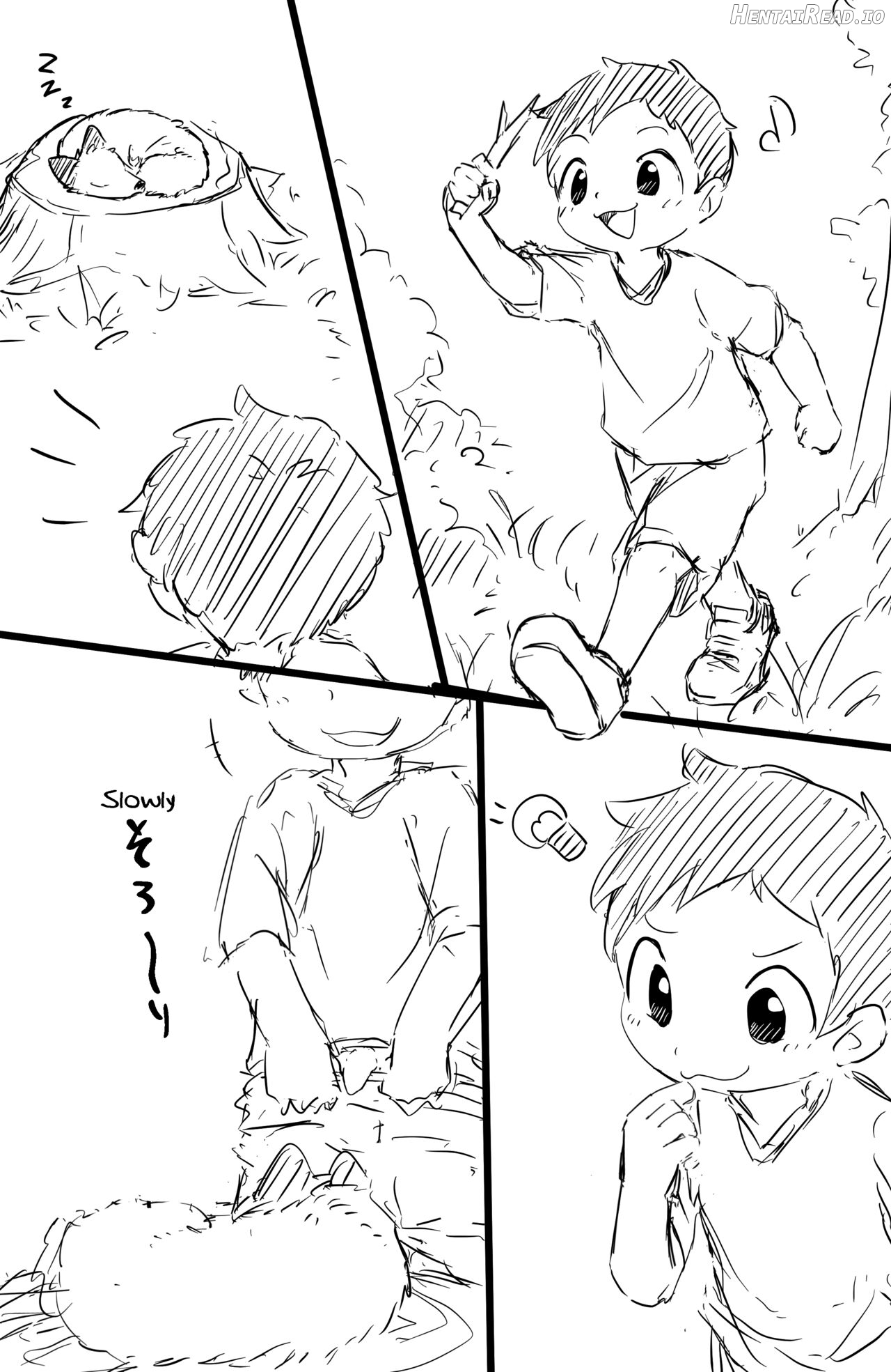 catfox22 / funiyua - A human boy becomes small and gets fucked by a male fox + extras Chapter 1 - page 2