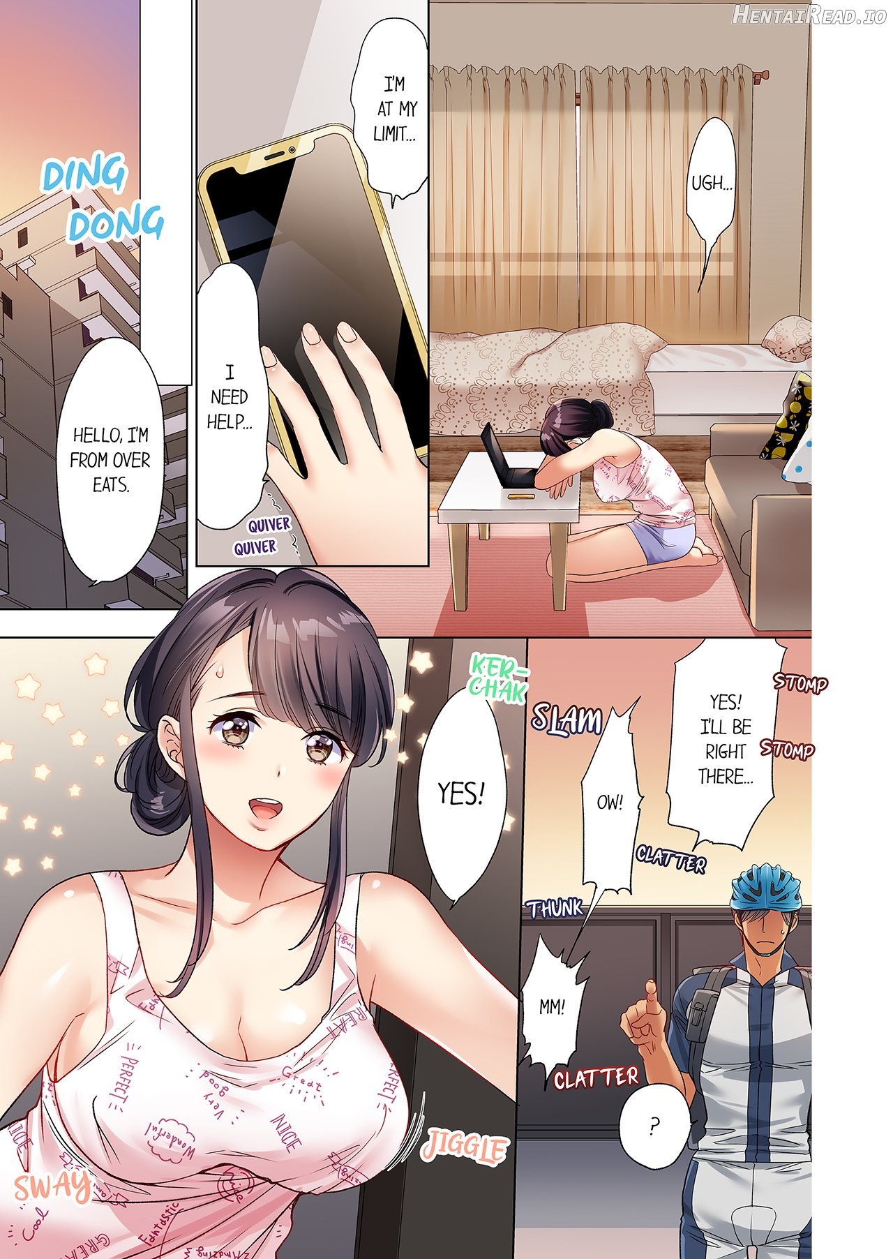 Zaitaku OL, Yotsunbai Iki! Heya Made Gamandekinai Deribarii SEX 1 Chapter 1 - page 2